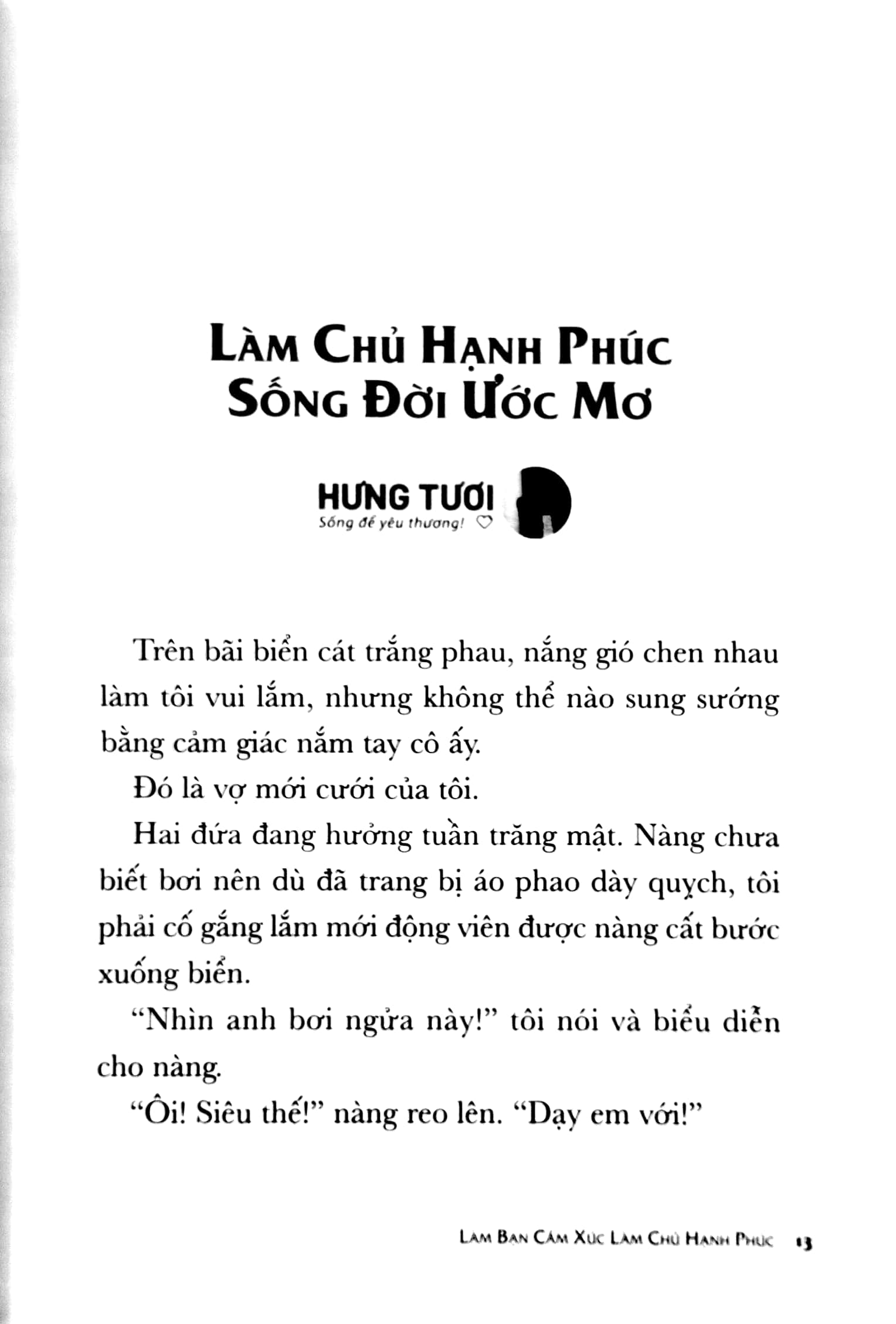 làm bạn cảm xúc, làm chủ hạnh phúc