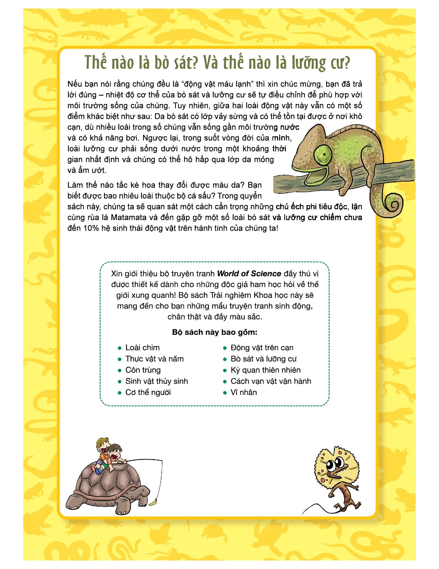 làm bạn với khoa học - world of science - những bí ẩn về bò sát và lưỡng cư - adventures with reptiles and amphibians