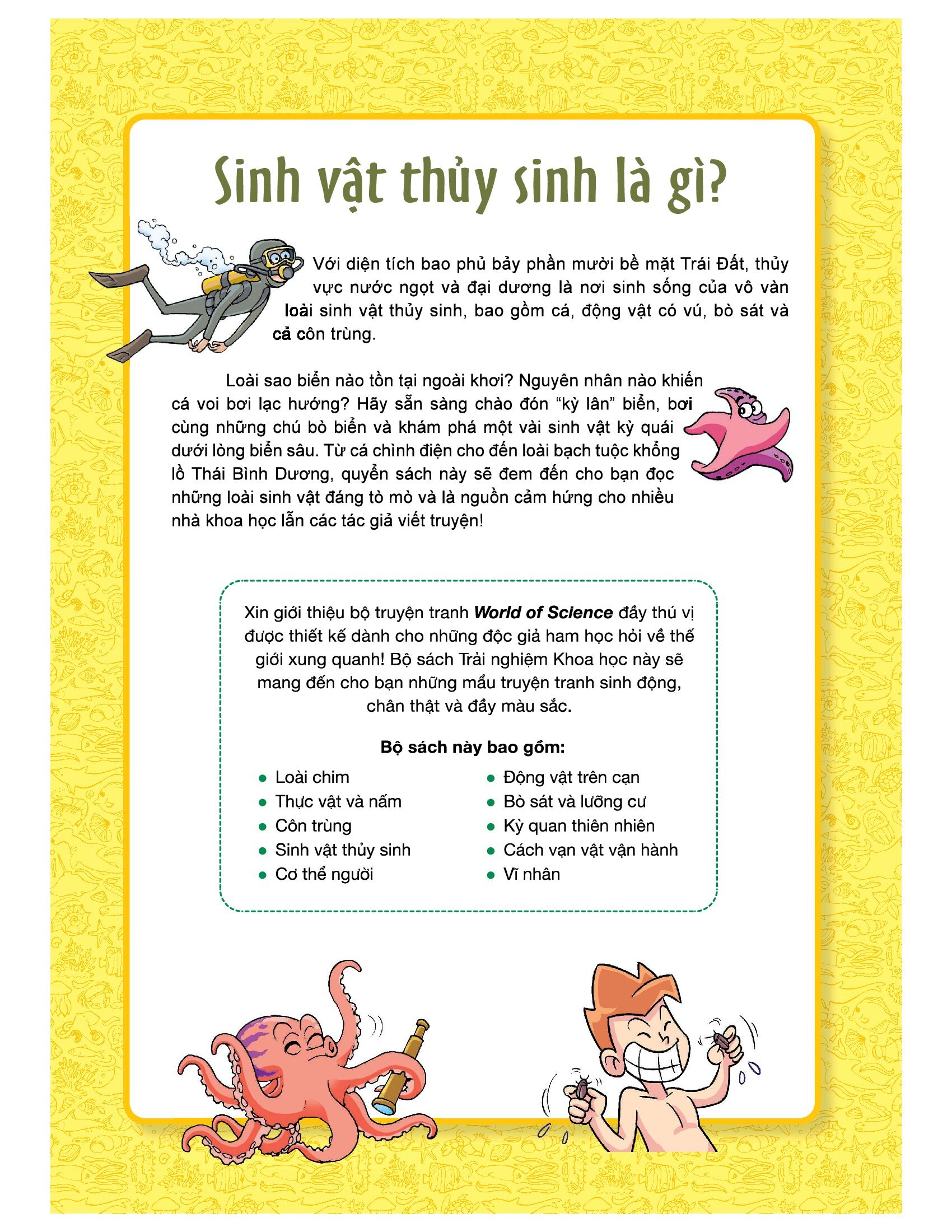 làm bạn với khoa học - world of science - những bí ẩn về sinh vật thủy sinh - adventures with aquatic creatures