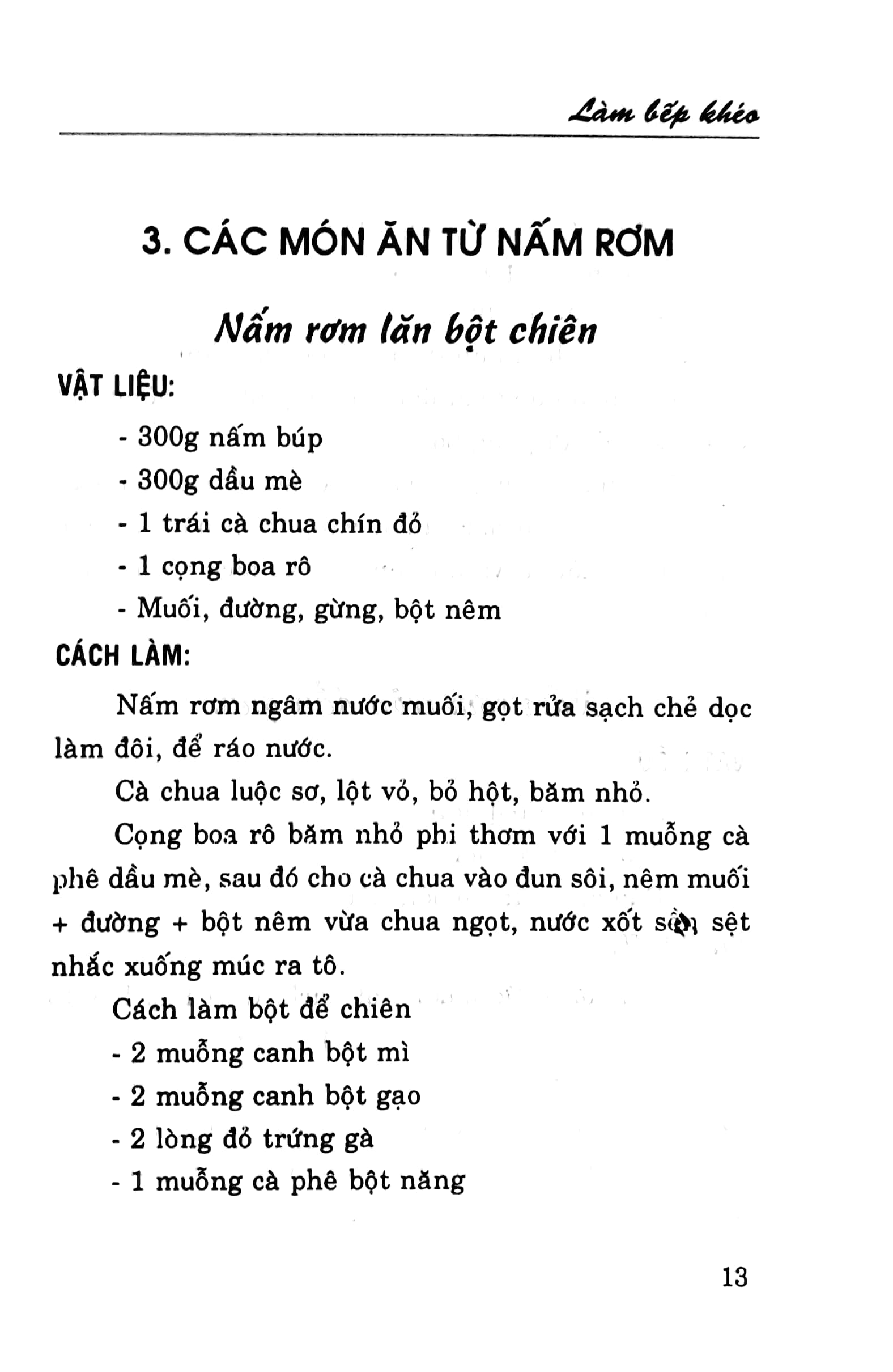 làm bếp khéo