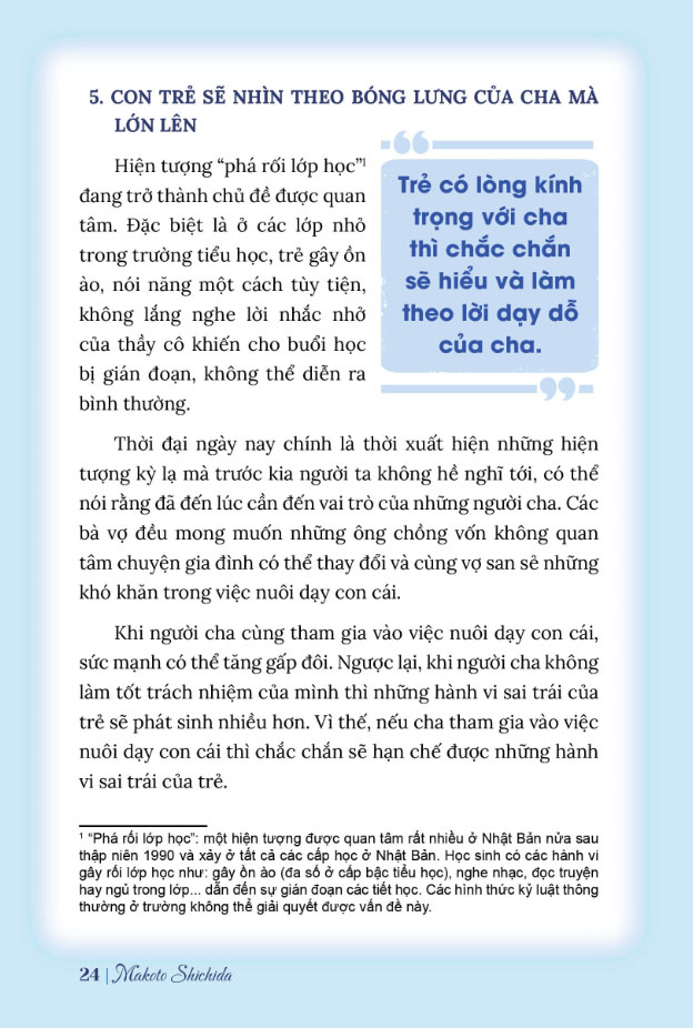 làm cha - 7 nghĩa cử giúp con khôn lớn mỗi ngày