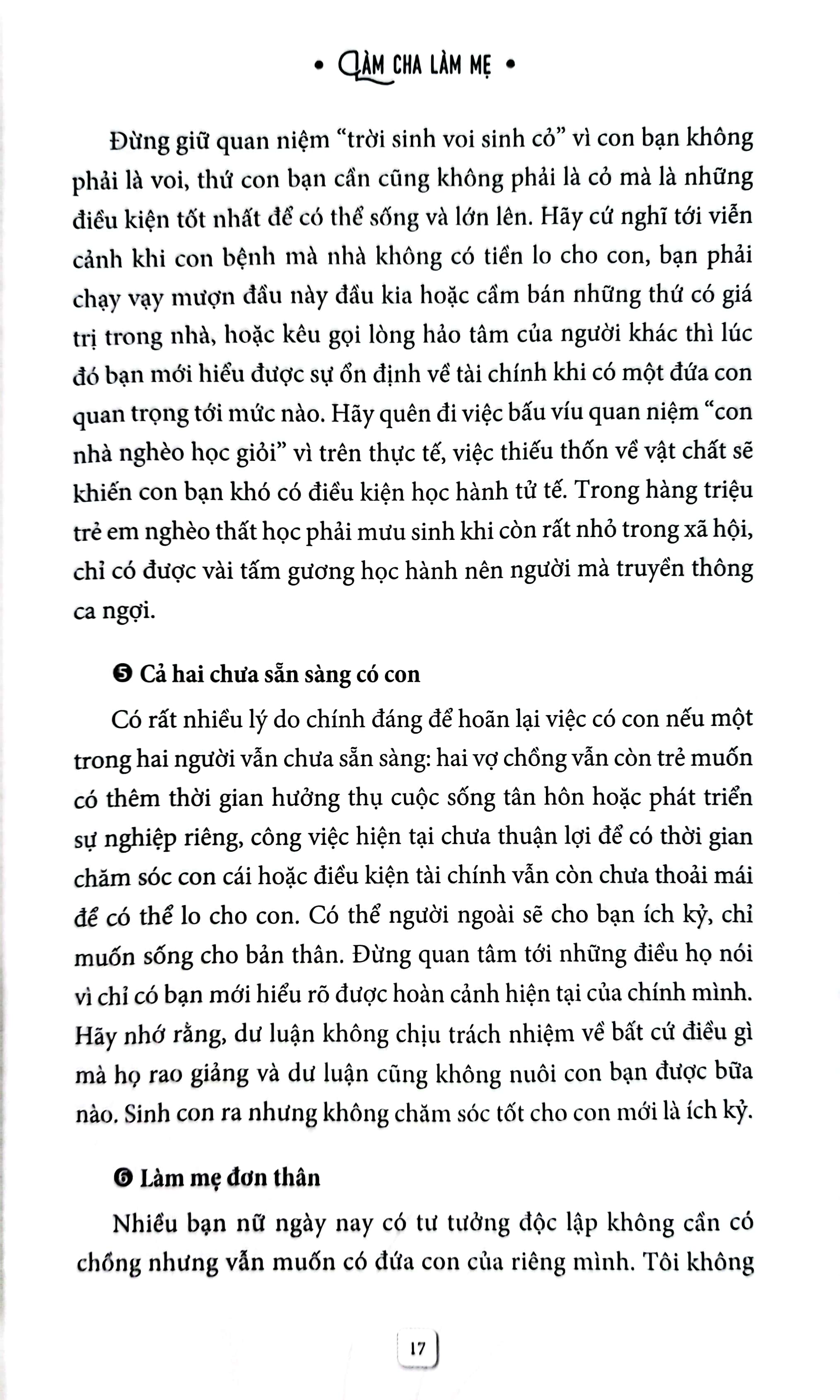 làm cha làm mẹ nội lực bình an cho con