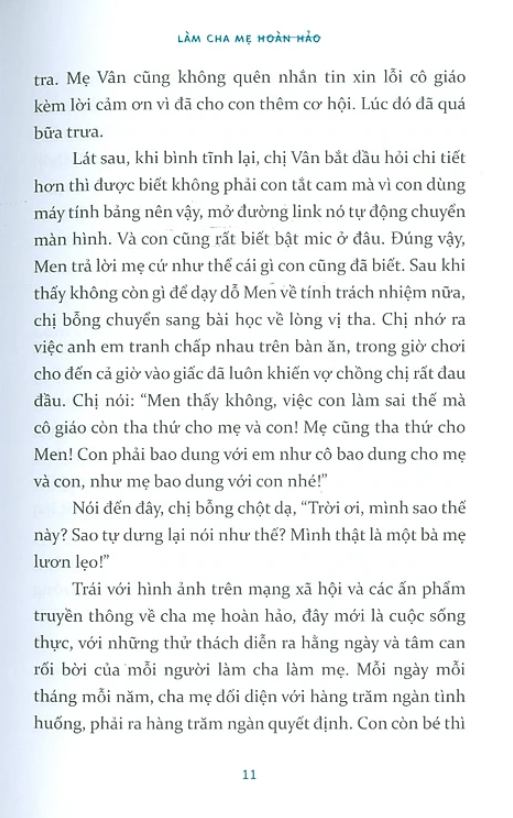làm cha mẹ hoàn hảo