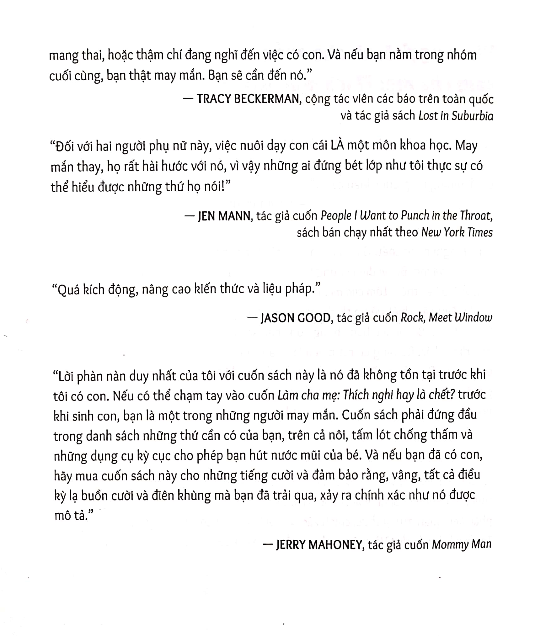 làm cha mẹ: thích nghi hay là chết?