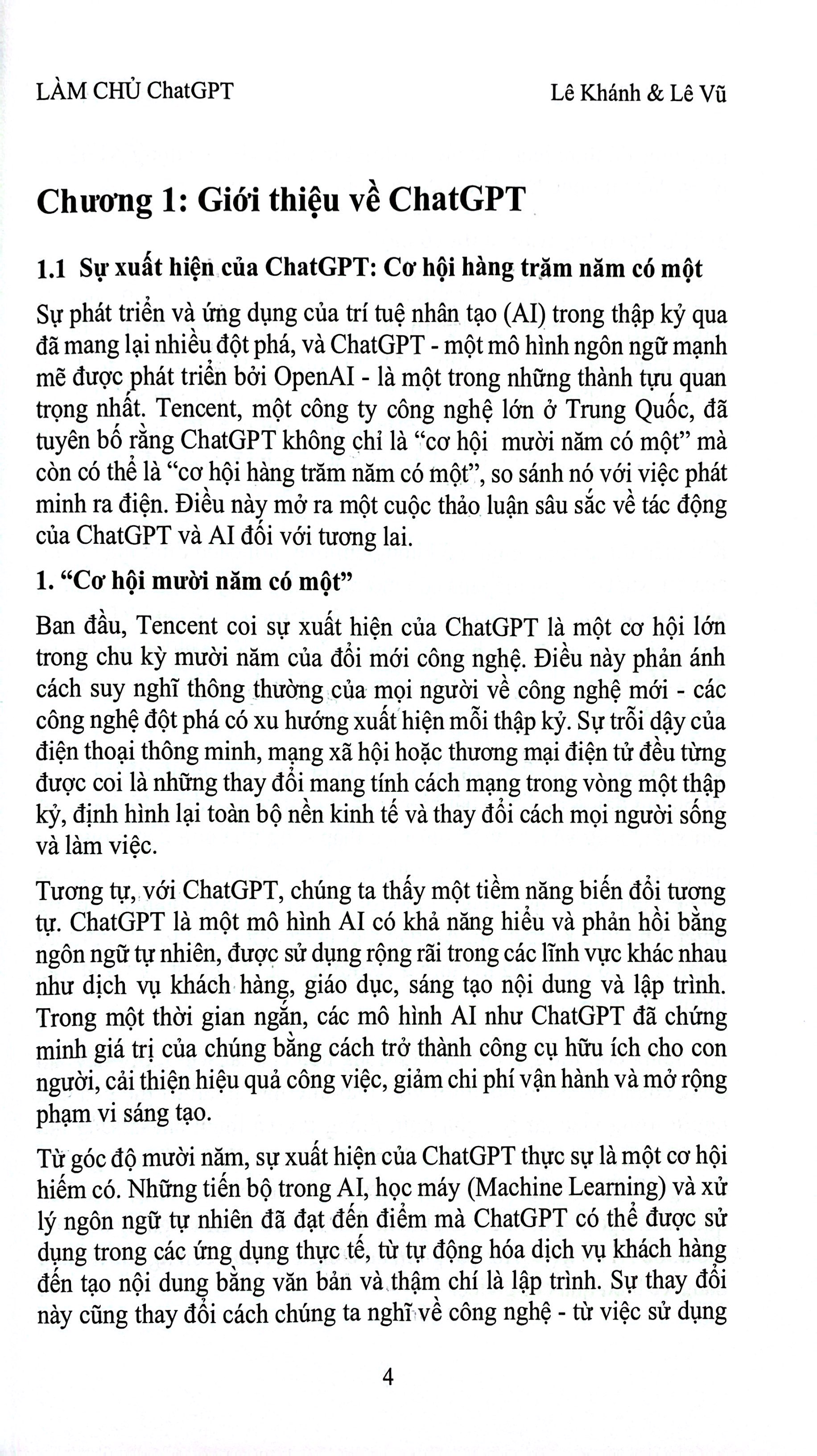 làm chủ chatgpt - khai phá sức mạnh của các cuộc trò chuyện ai