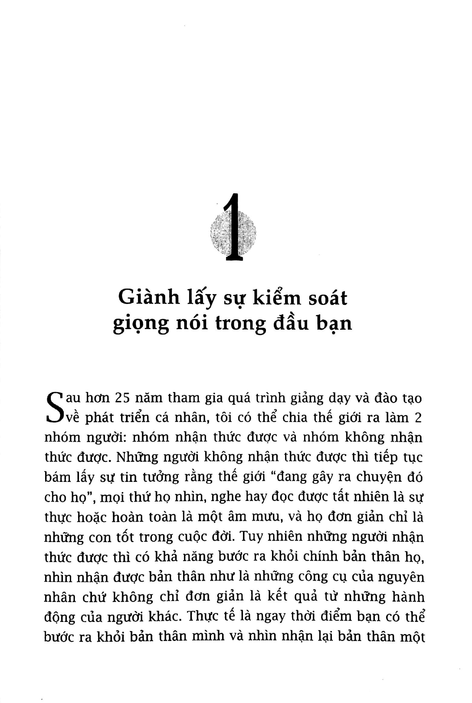 làm chủ giọng nói trong đầu (tái bản 2022)