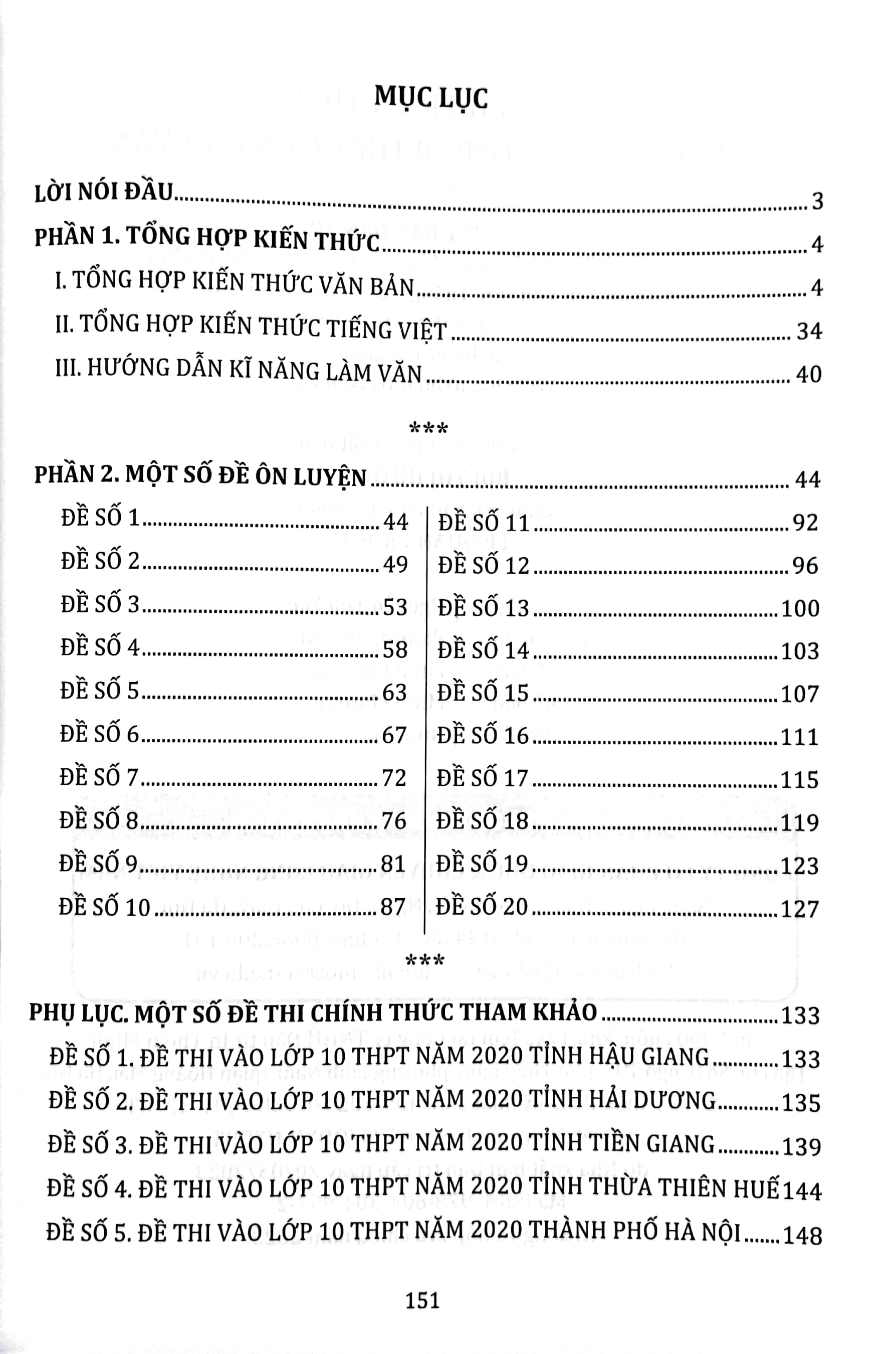 làm chủ kiến thức luyện thi vào lớp 10 thpt - môn ngữ văn