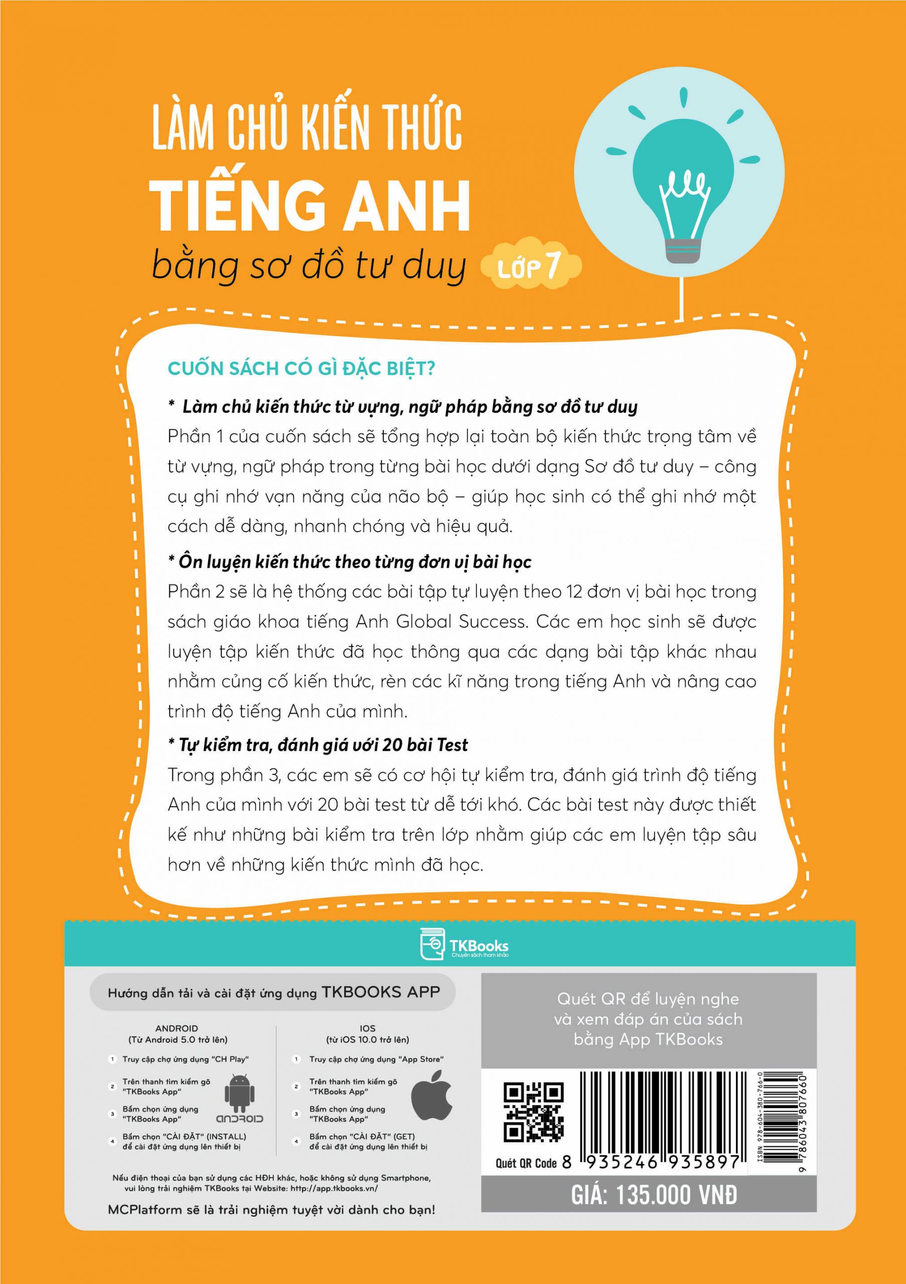 làm chủ kiến thức tiếng anh bằng sơ đồ tư duy lớp 7