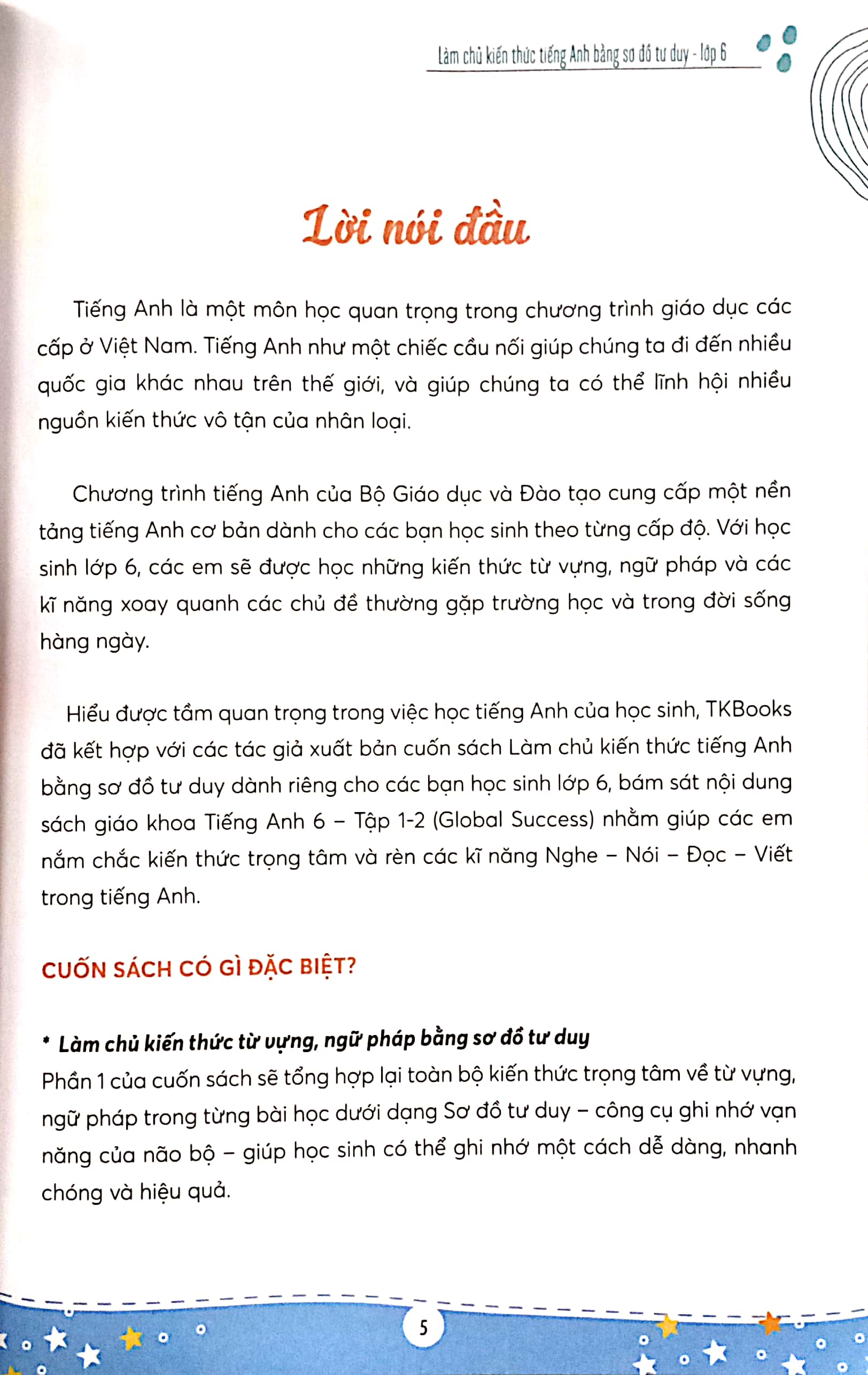 làm chủ kiến thức tiếng anh lớp 6 bằng sơ đồ tư duy