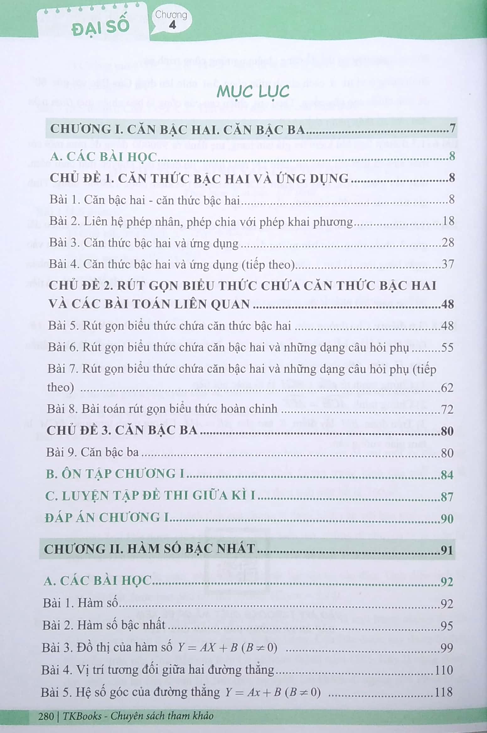 làm chủ kiến thức toán 9 ôn thi vào 10 - phần đại số