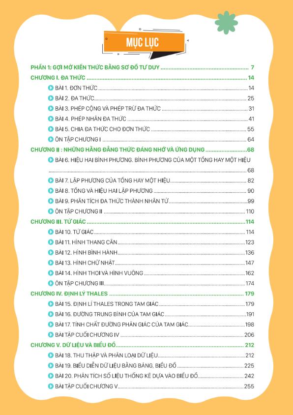 làm chủ kiến thức toán bằng sơ đồ tư duy lớp 8 - tập 1