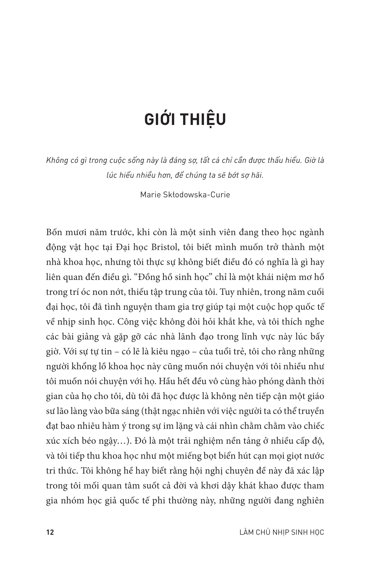 làm chủ nhịp sinh học