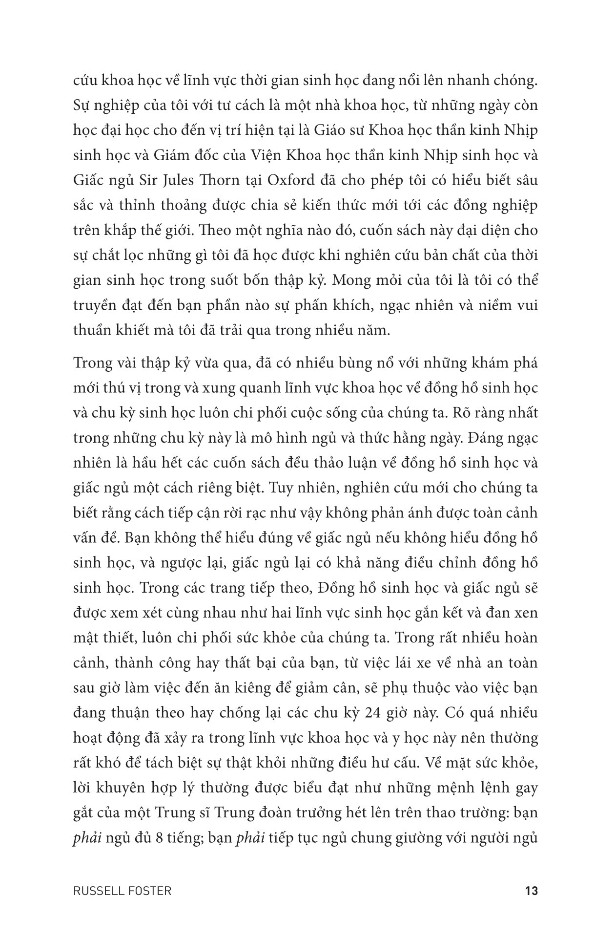 làm chủ nhịp sinh học