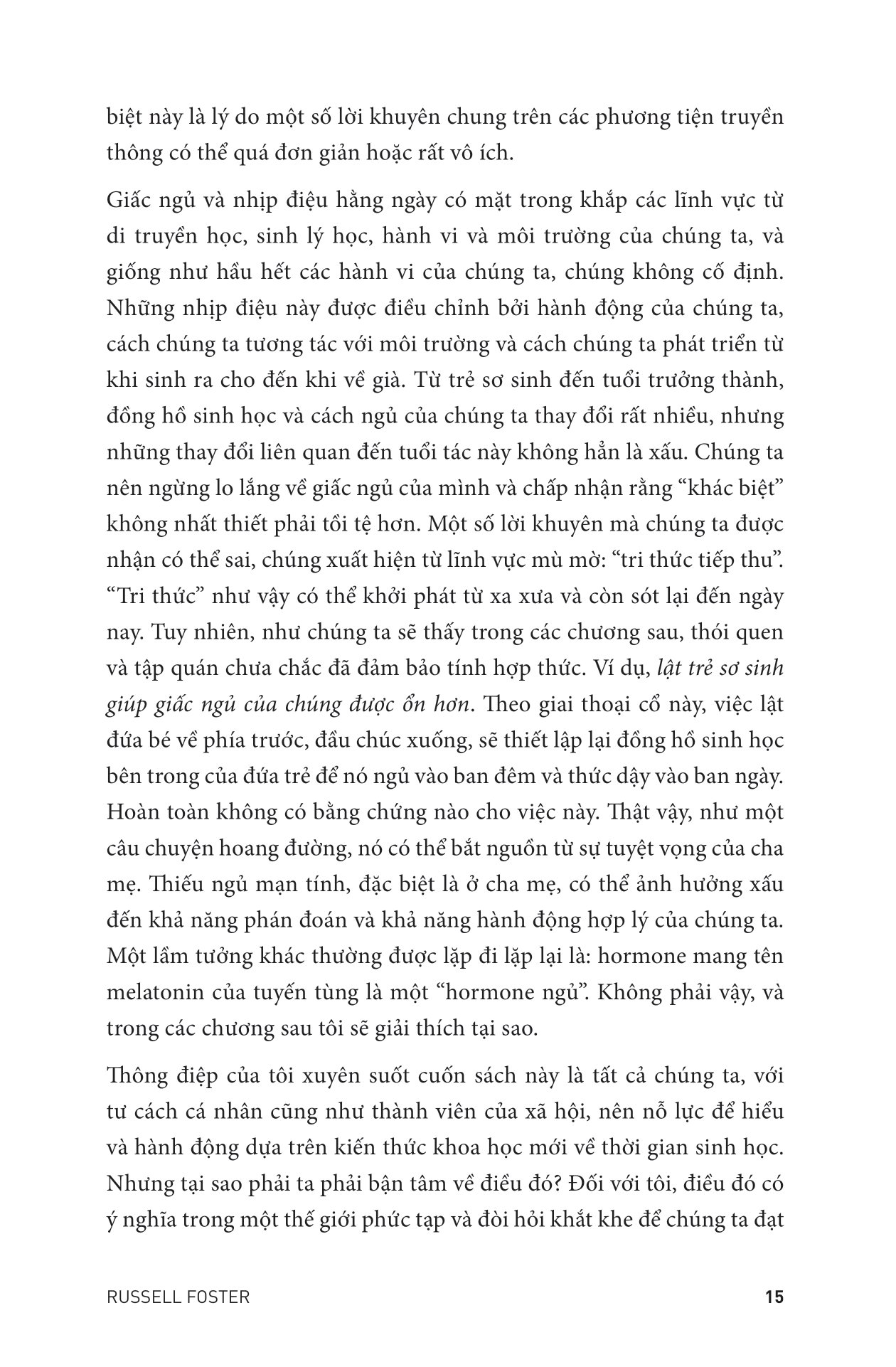 làm chủ nhịp sinh học