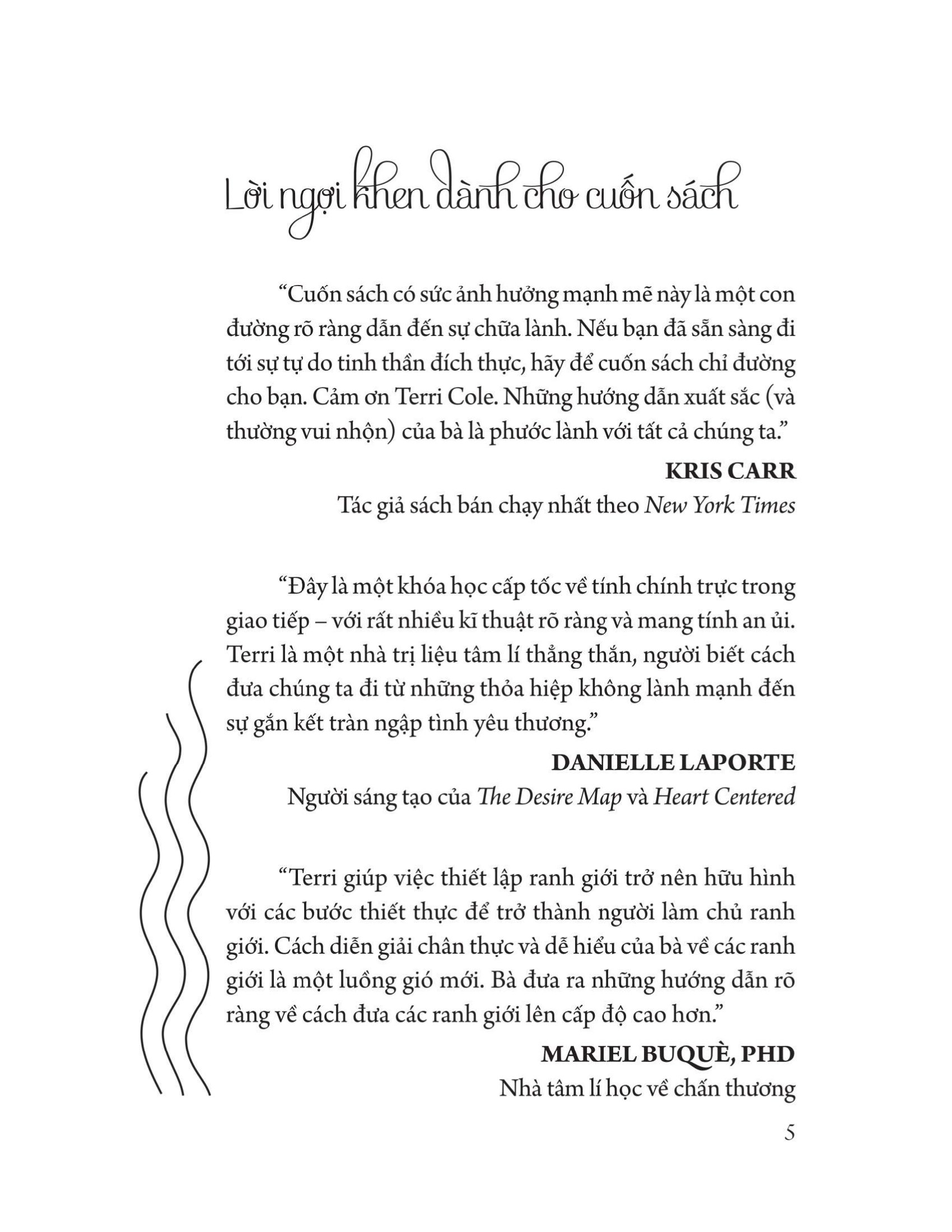 làm chủ ranh giới - dám nói thật, được nhìn nhận và sống đời tự do