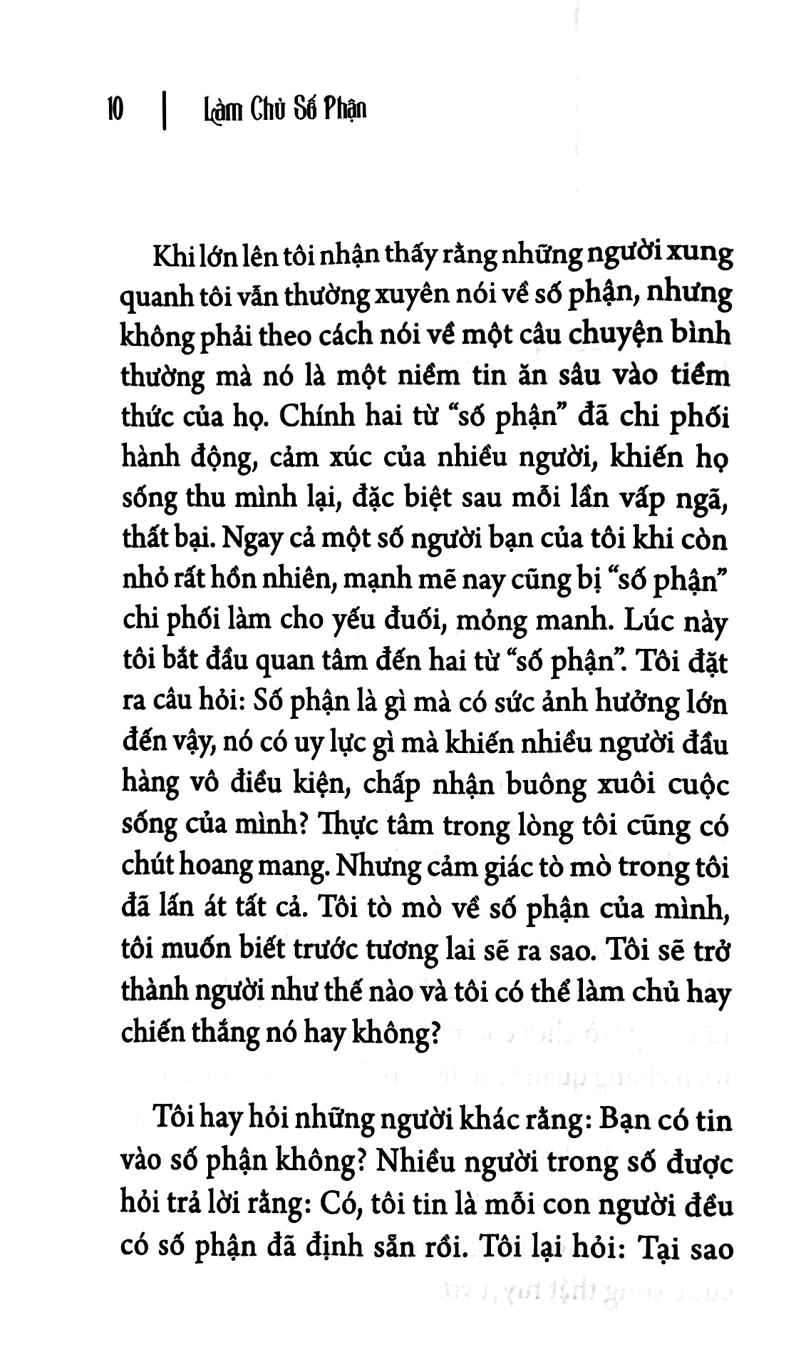 làm chủ số phận