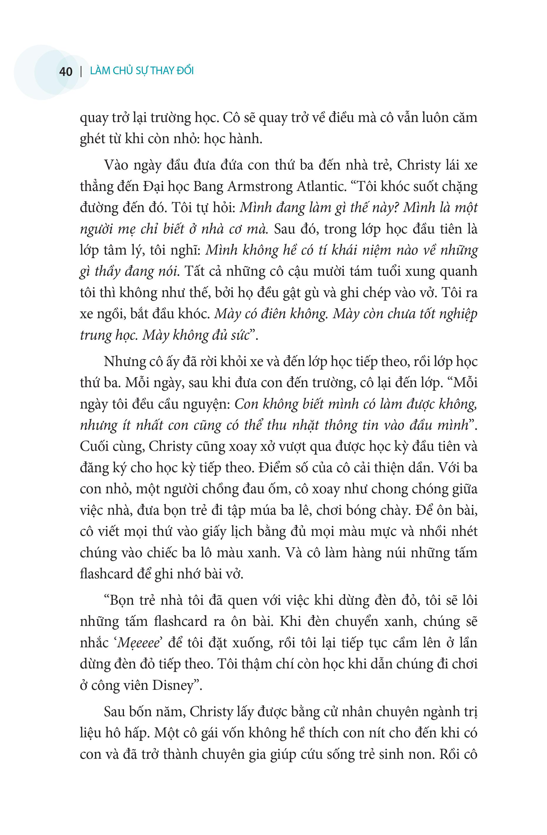 làm chủ sự thay đổi - vực dậy sau biến cố