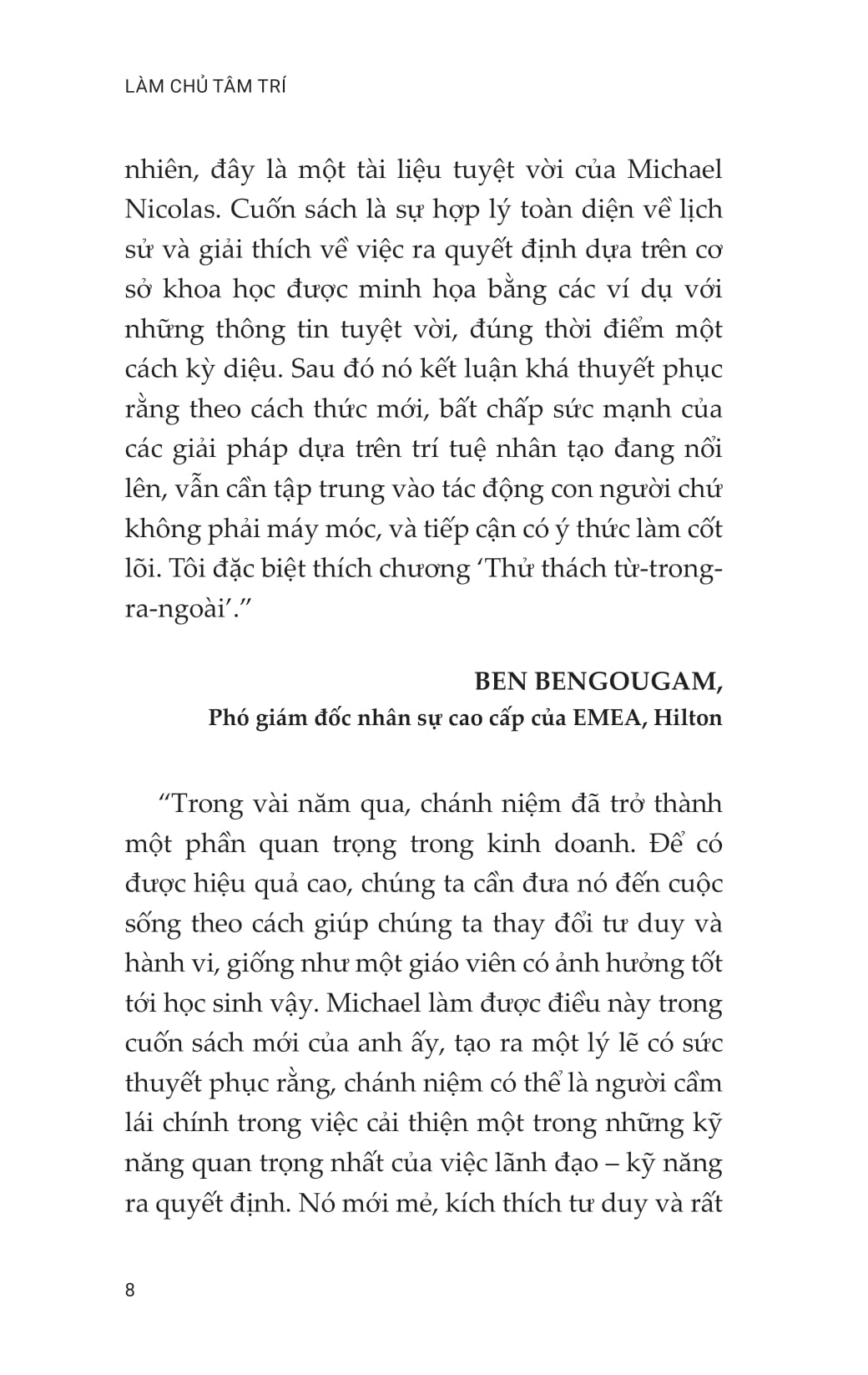 làm chủ tâm trí