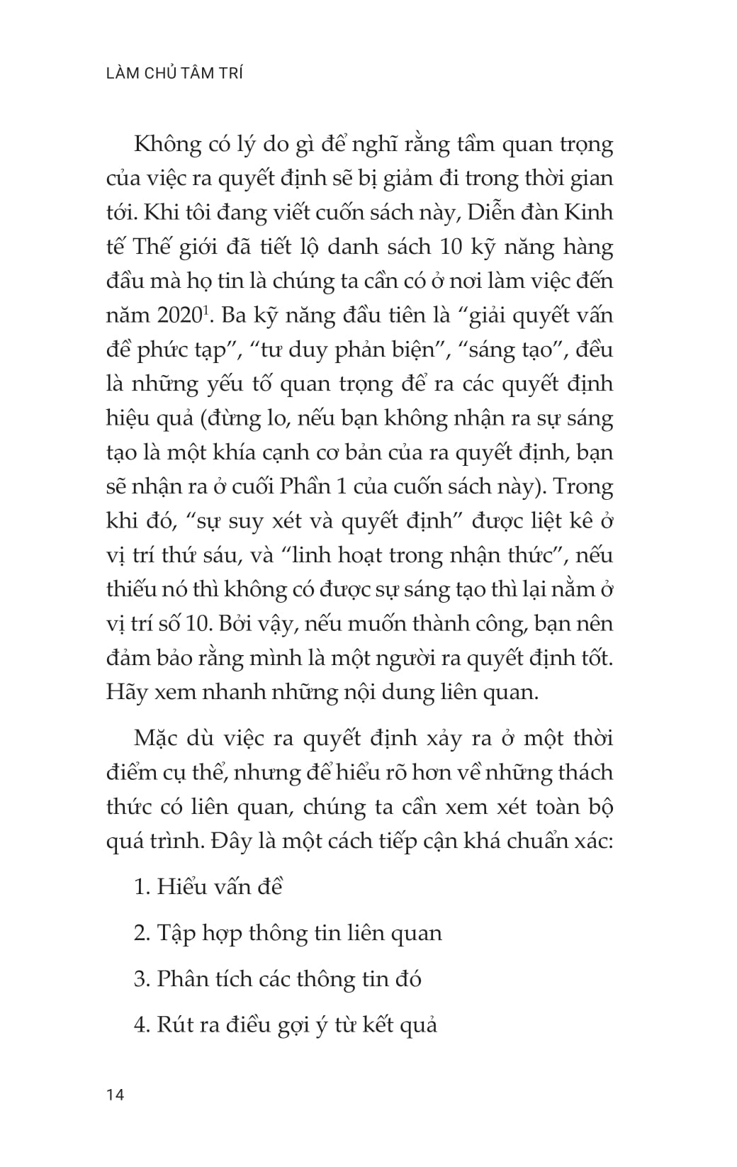 làm chủ tâm trí