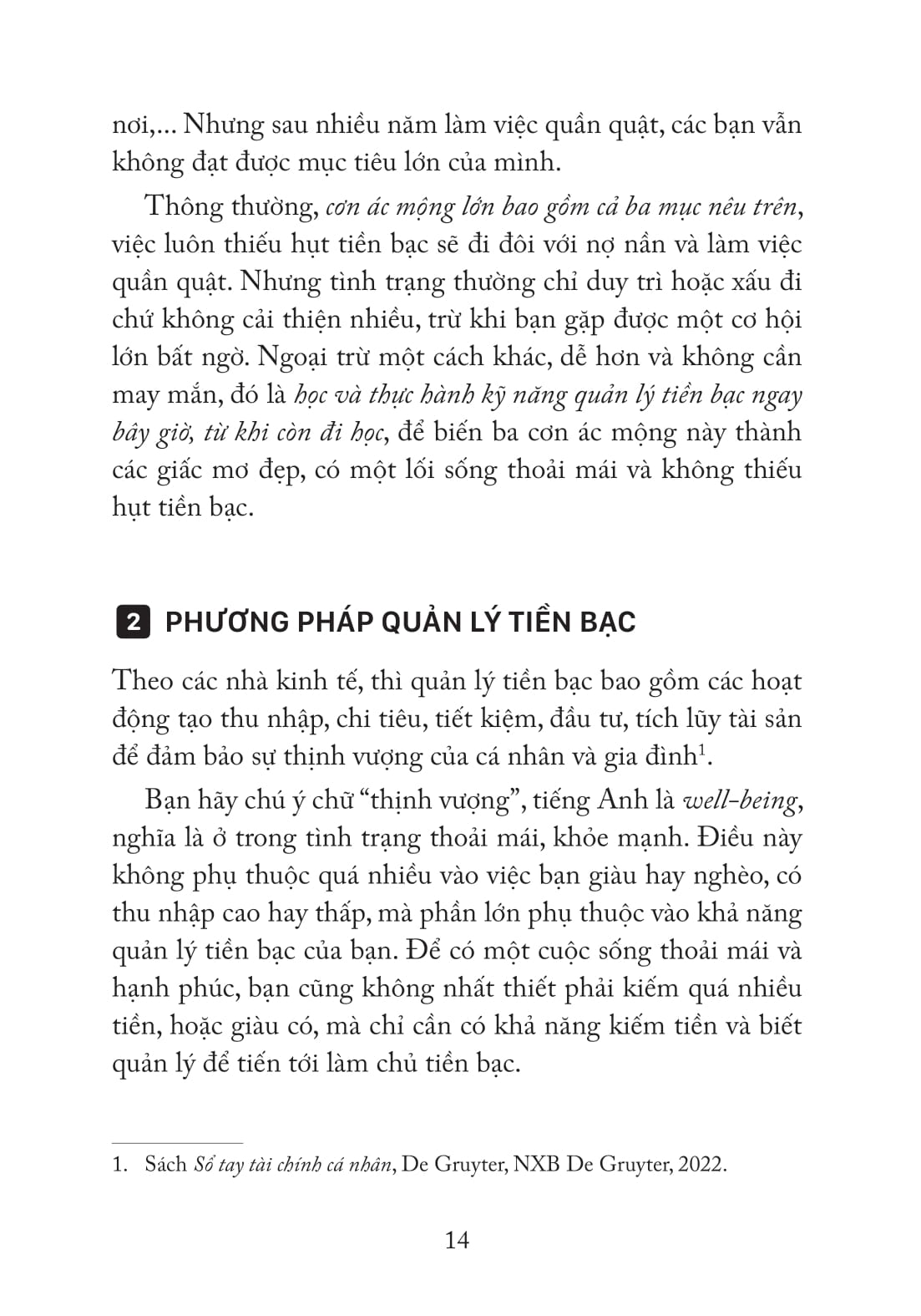 làm chủ tiền bạc từ khi còn đi học