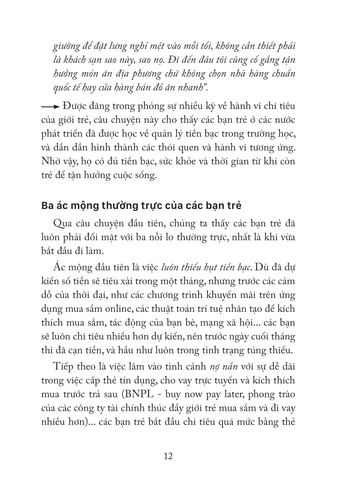 làm chủ tiền bạc từ khi còn đi học