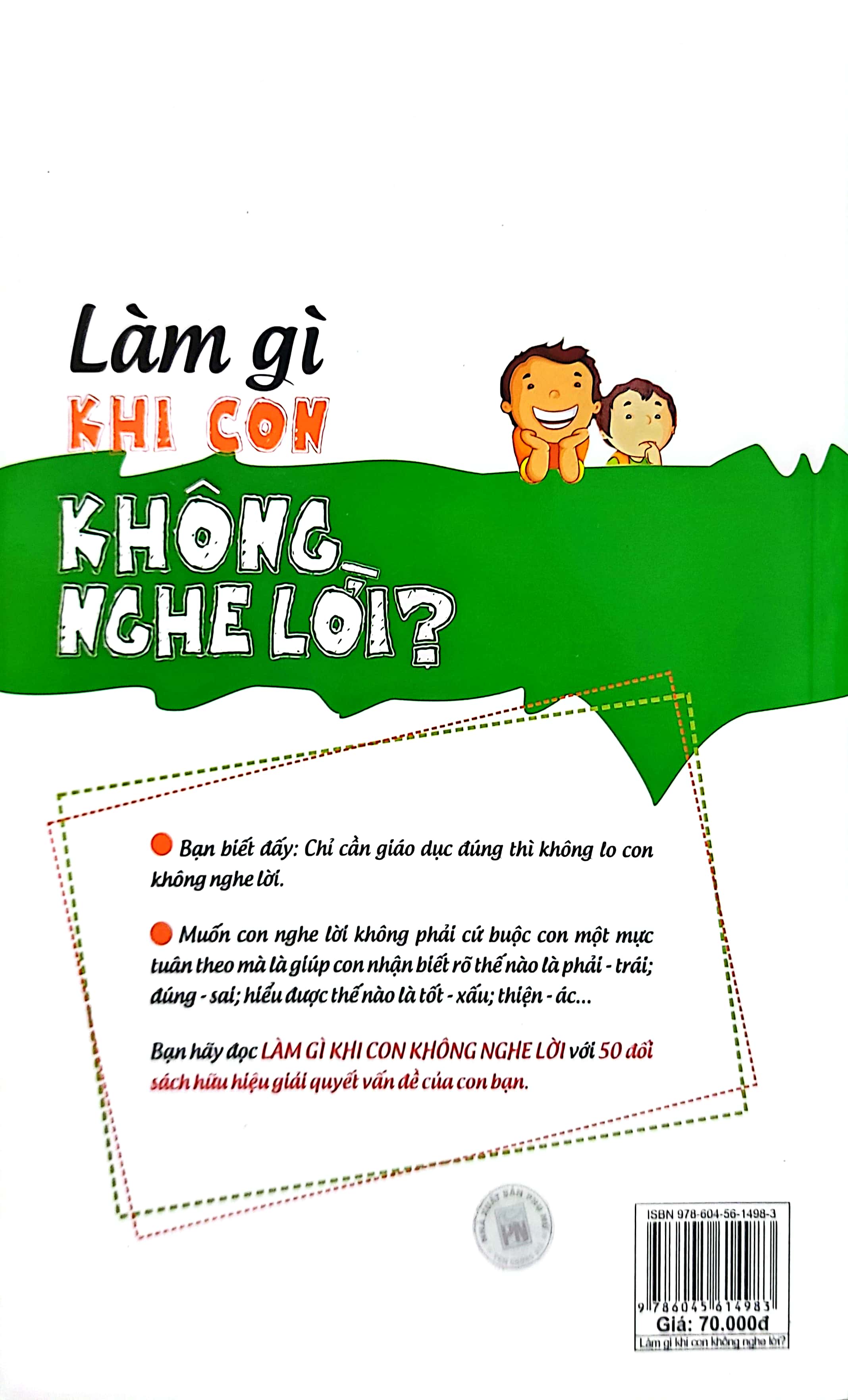 làm gì khi con không nghe lời