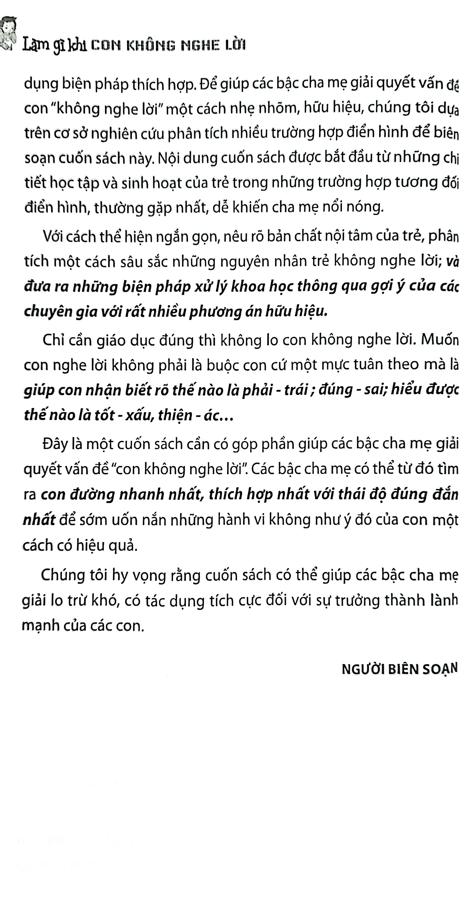 làm gì khi con không nghe lời