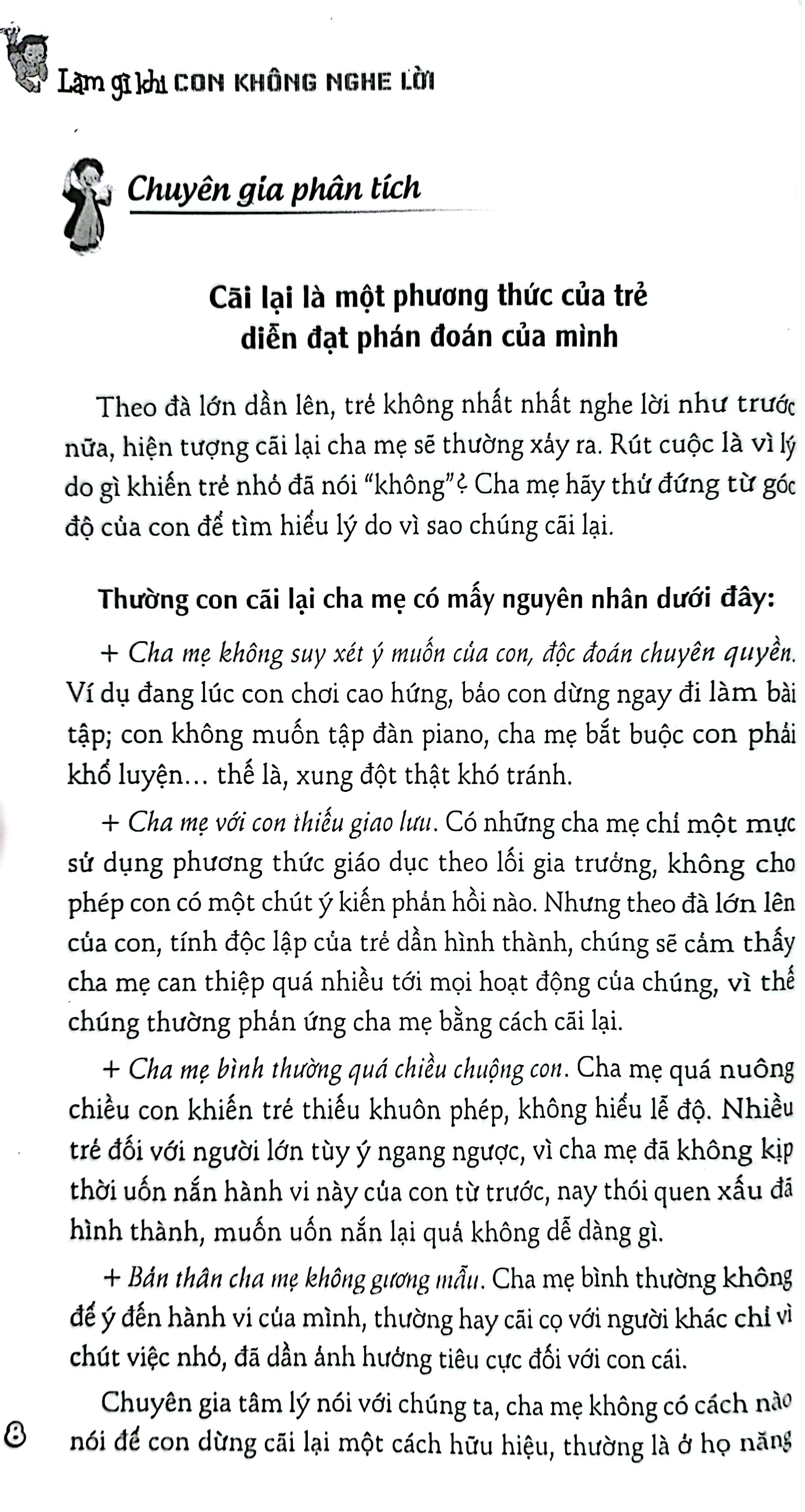 làm gì khi con không nghe lời