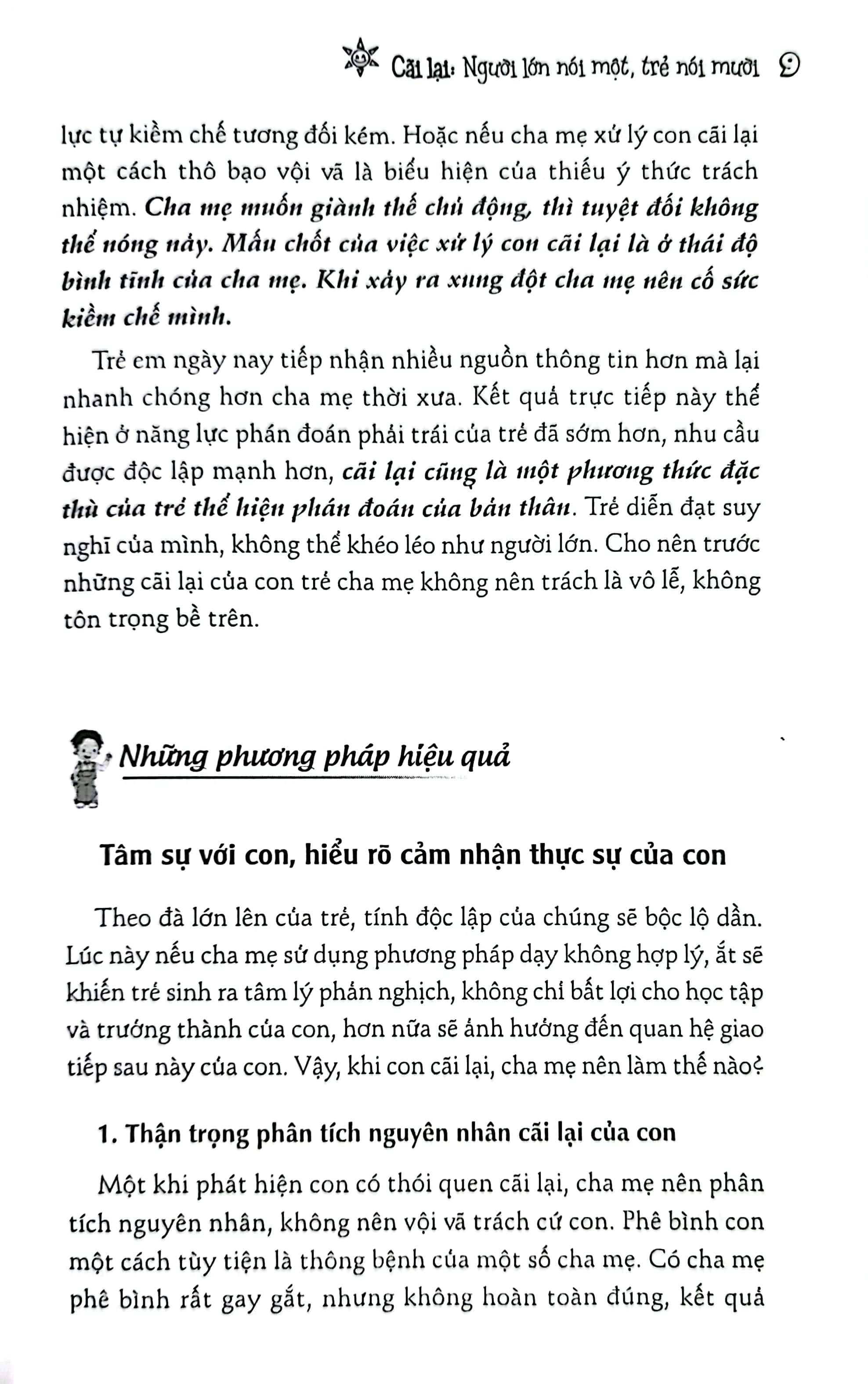 làm gì khi con không nghe lời