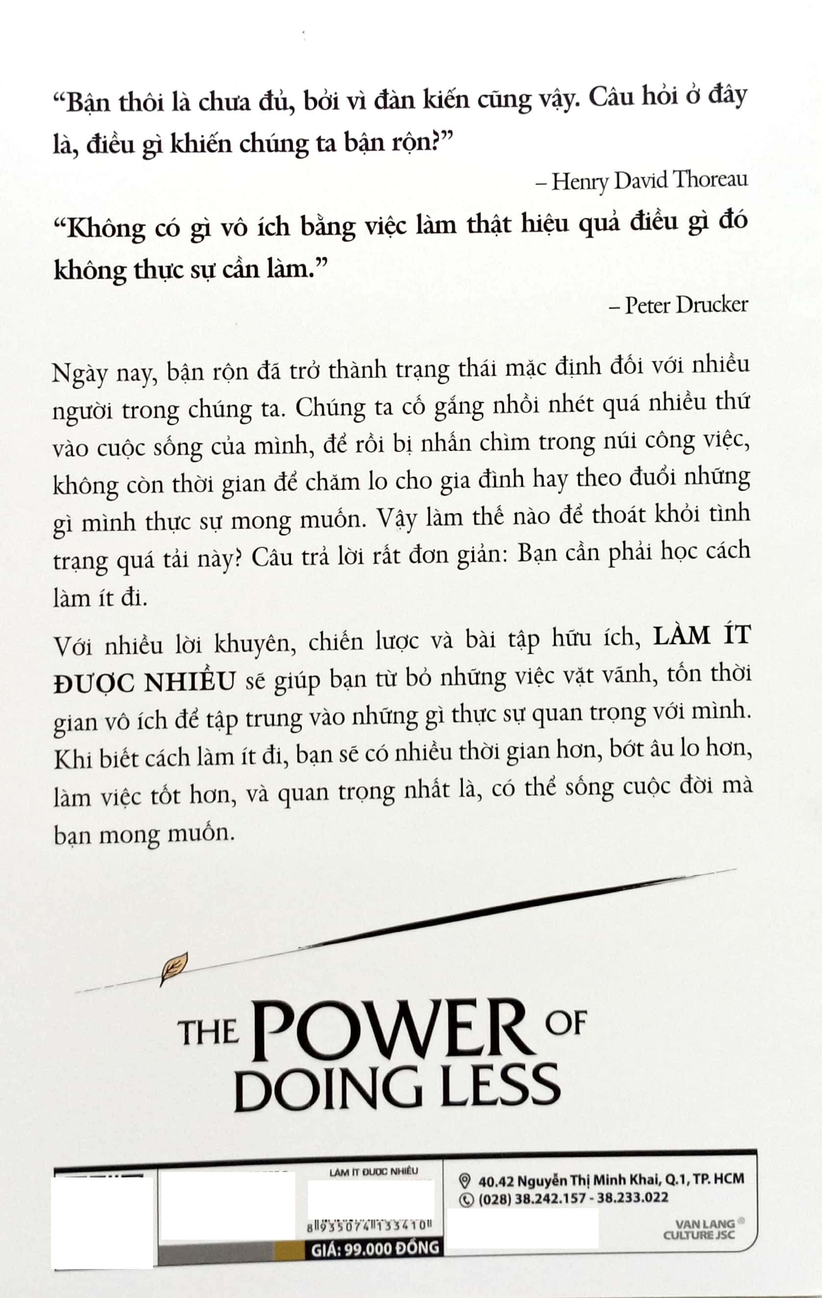 làm ít được nhiều