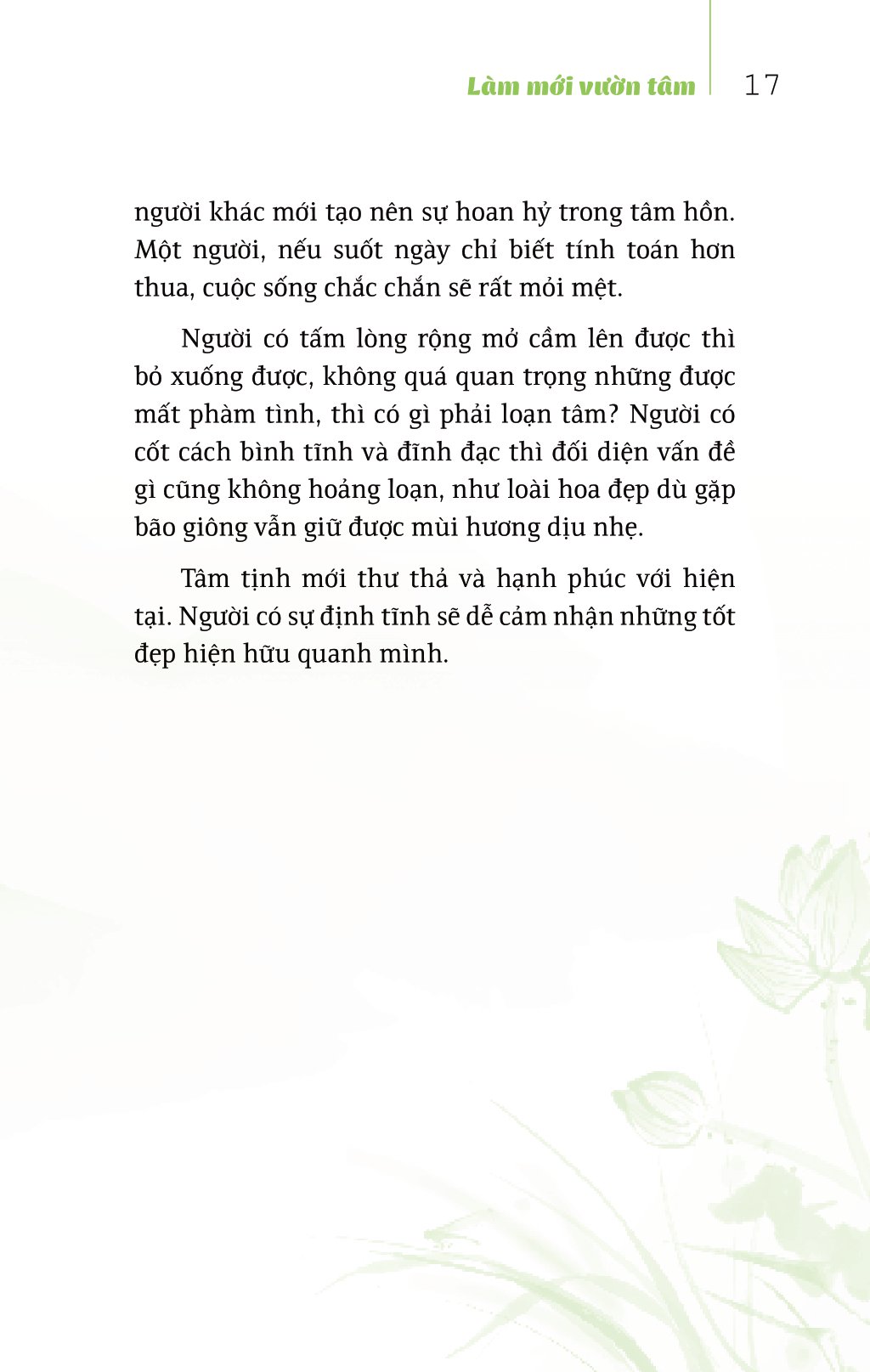 làm mới vườn tâm