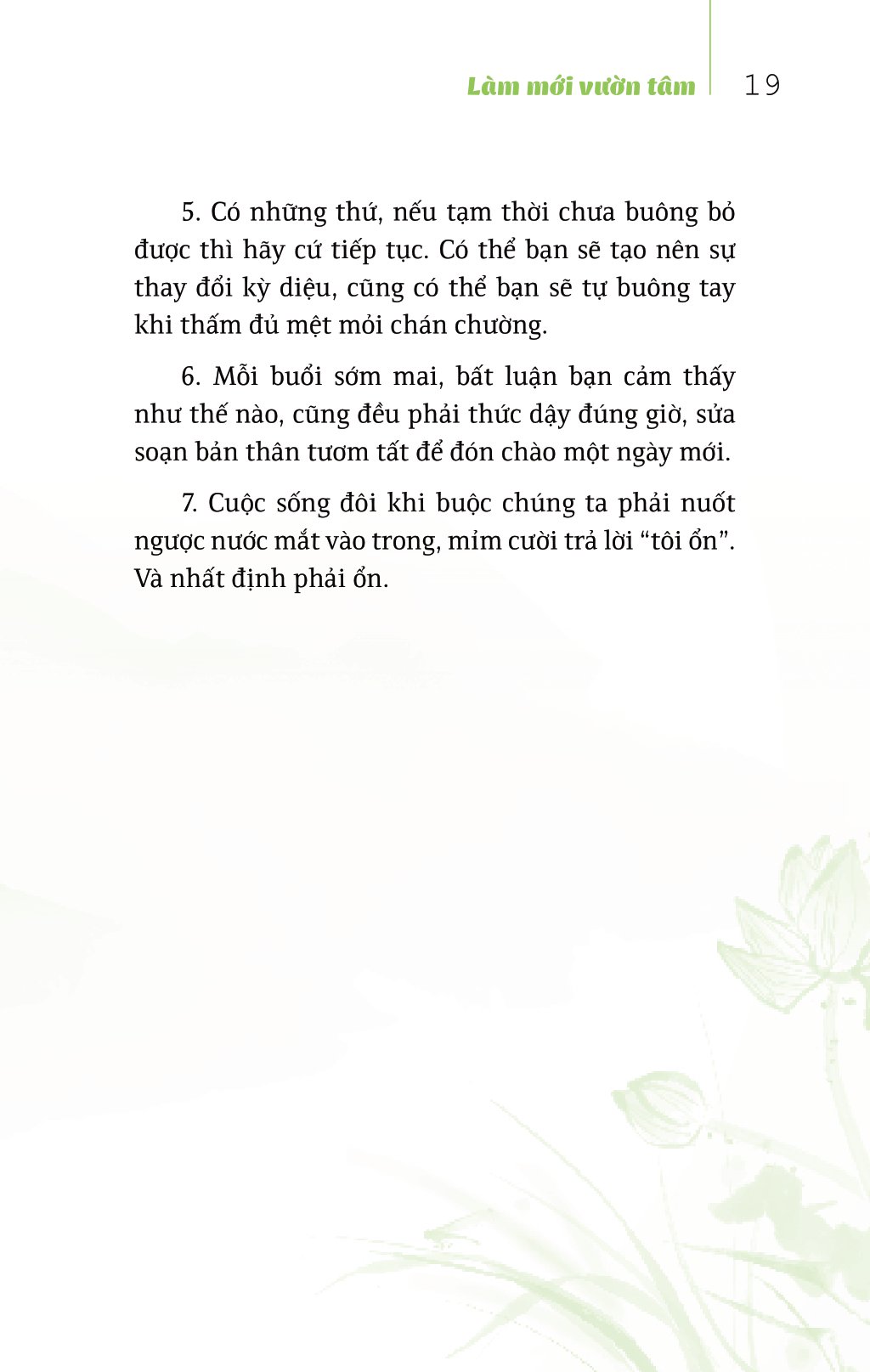 làm mới vườn tâm