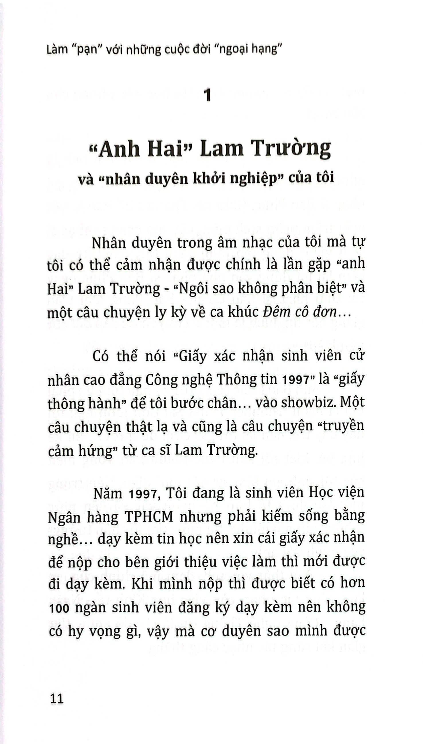 làm " pạn" với những cuộc đời " ngoại hạng"