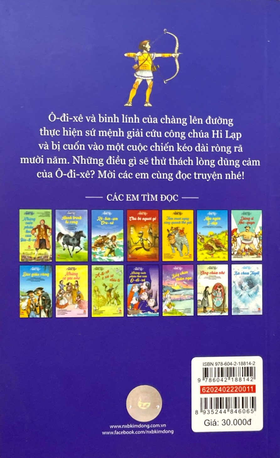 làm quen với danh tác - dành cho lứa tuổi nhi đồng - những cuộc phiêu lưu của ô-đi-xê (tái bản 2020)