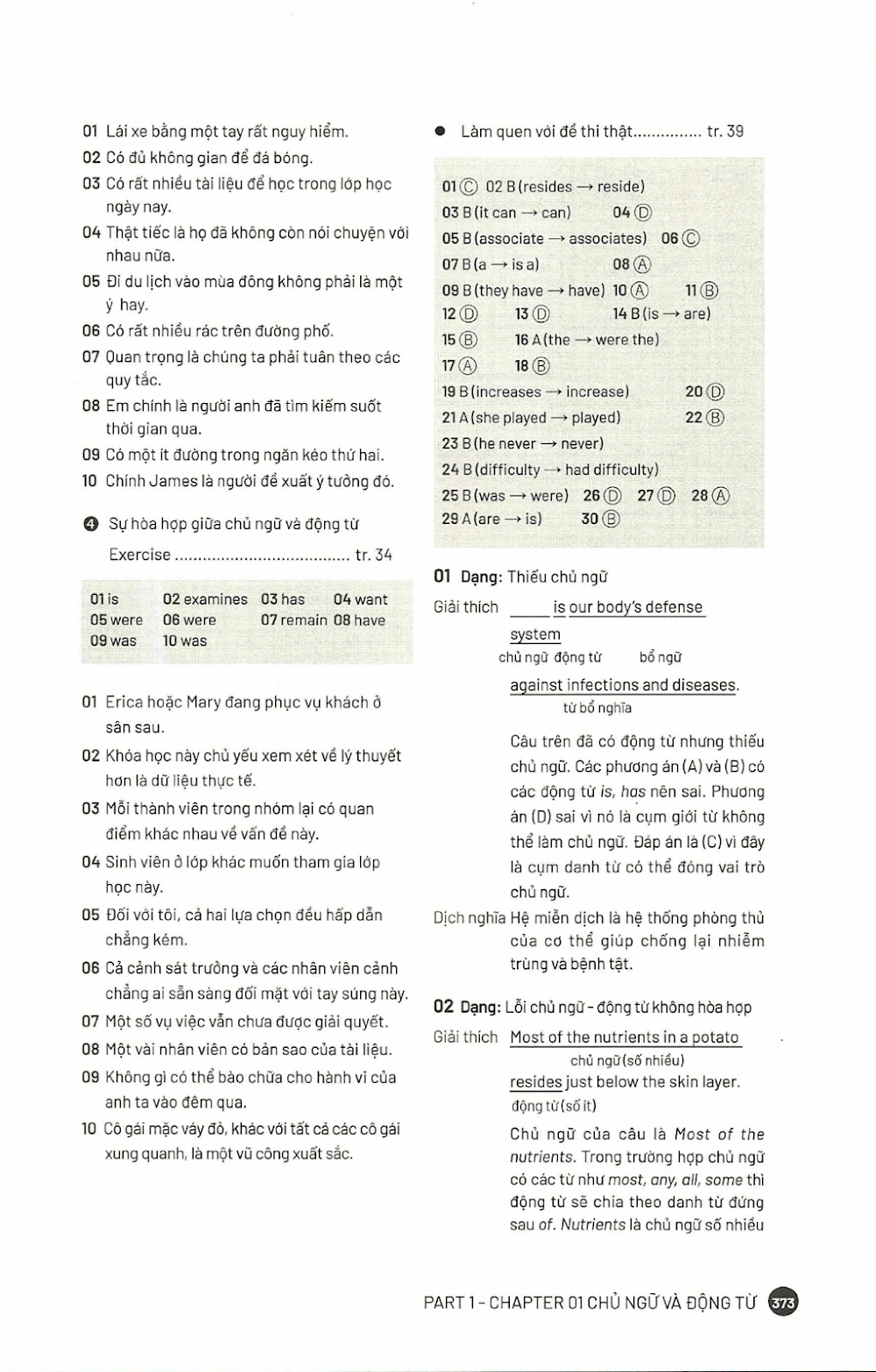 làm quen với toefl itp grammar