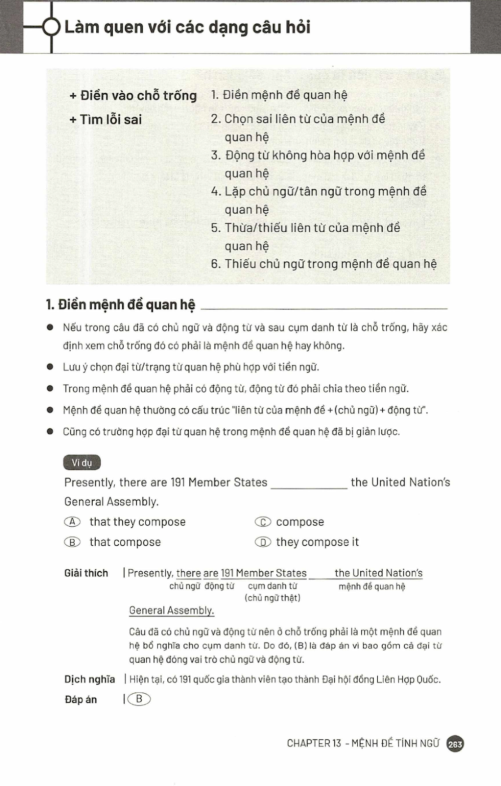 làm quen với toefl itp grammar