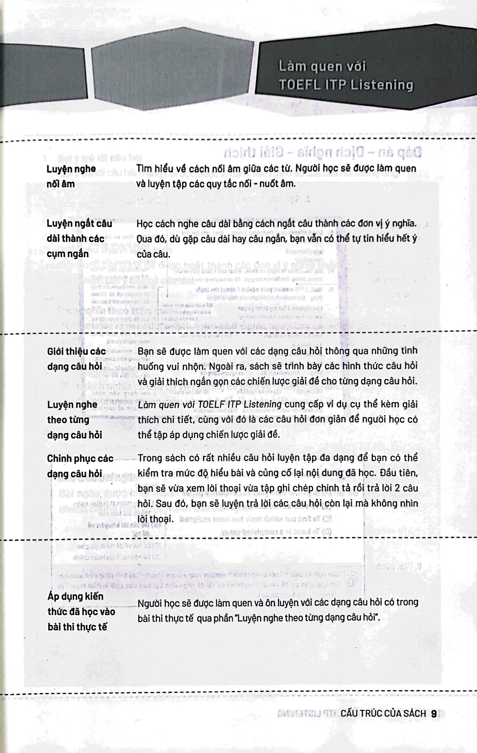 làm quen với toefl itp listening