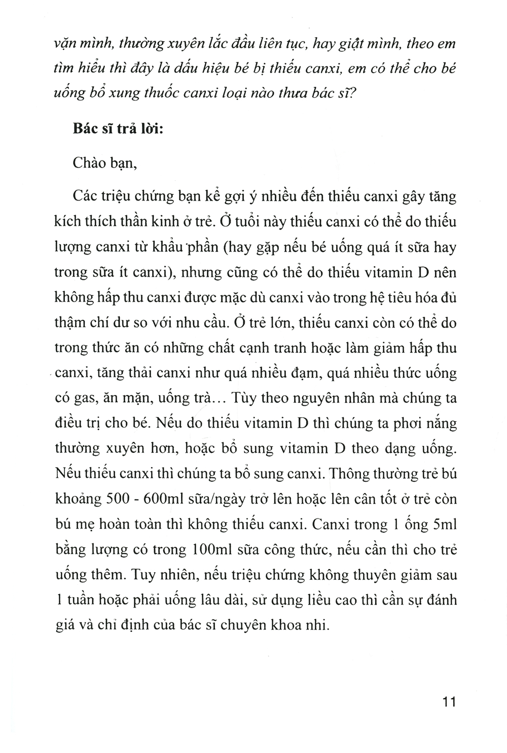 làm sao để trẻ không thấp còi?
