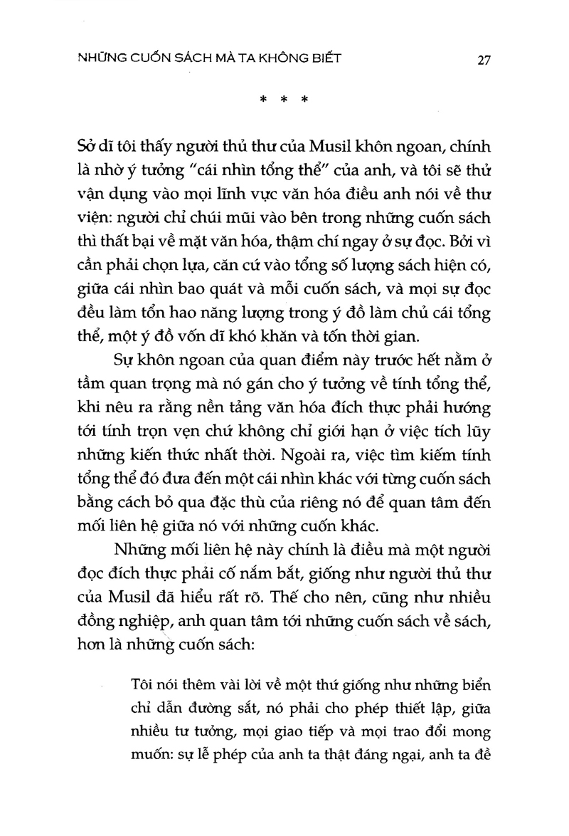 làm sao nói về những cuốn sách chưa đọc?