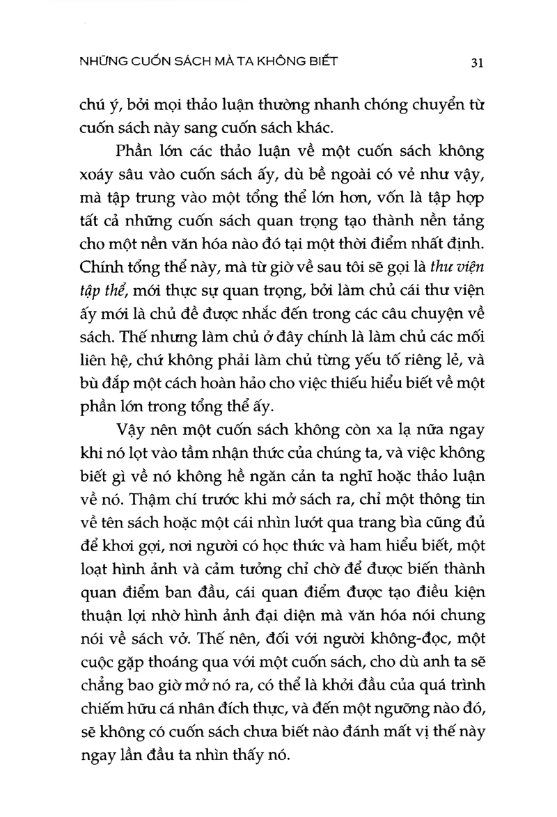 làm sao nói về những cuốn sách chưa đọc?
