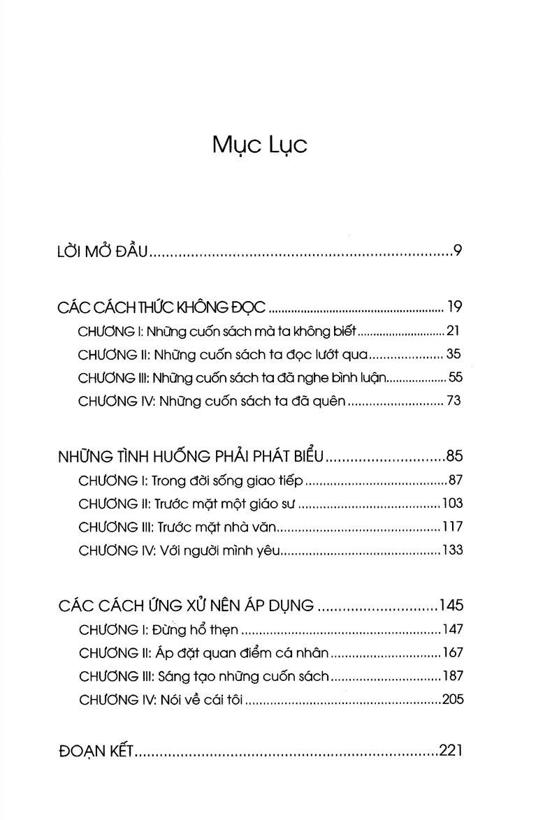 làm sao nói về những cuốn sách chưa đọc?