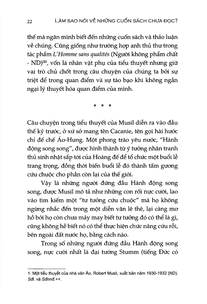 làm sao nói về những cuốn sách chưa đọc?