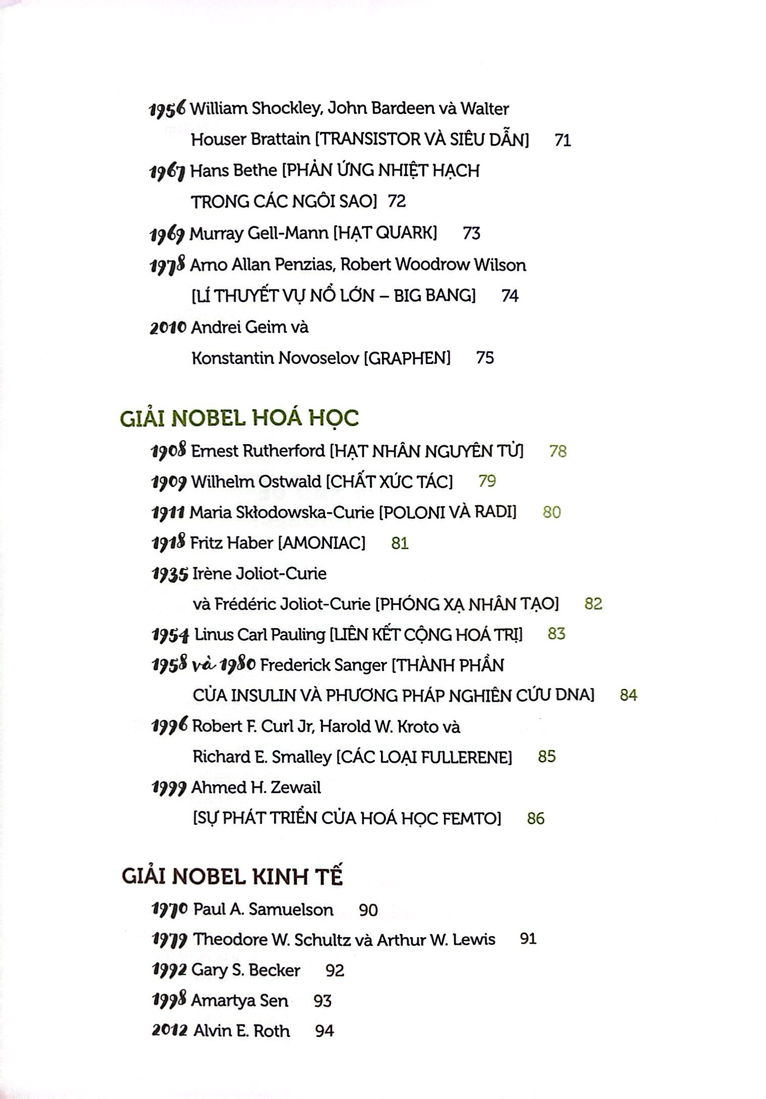 làm thế nào để đoạt giải nobel?