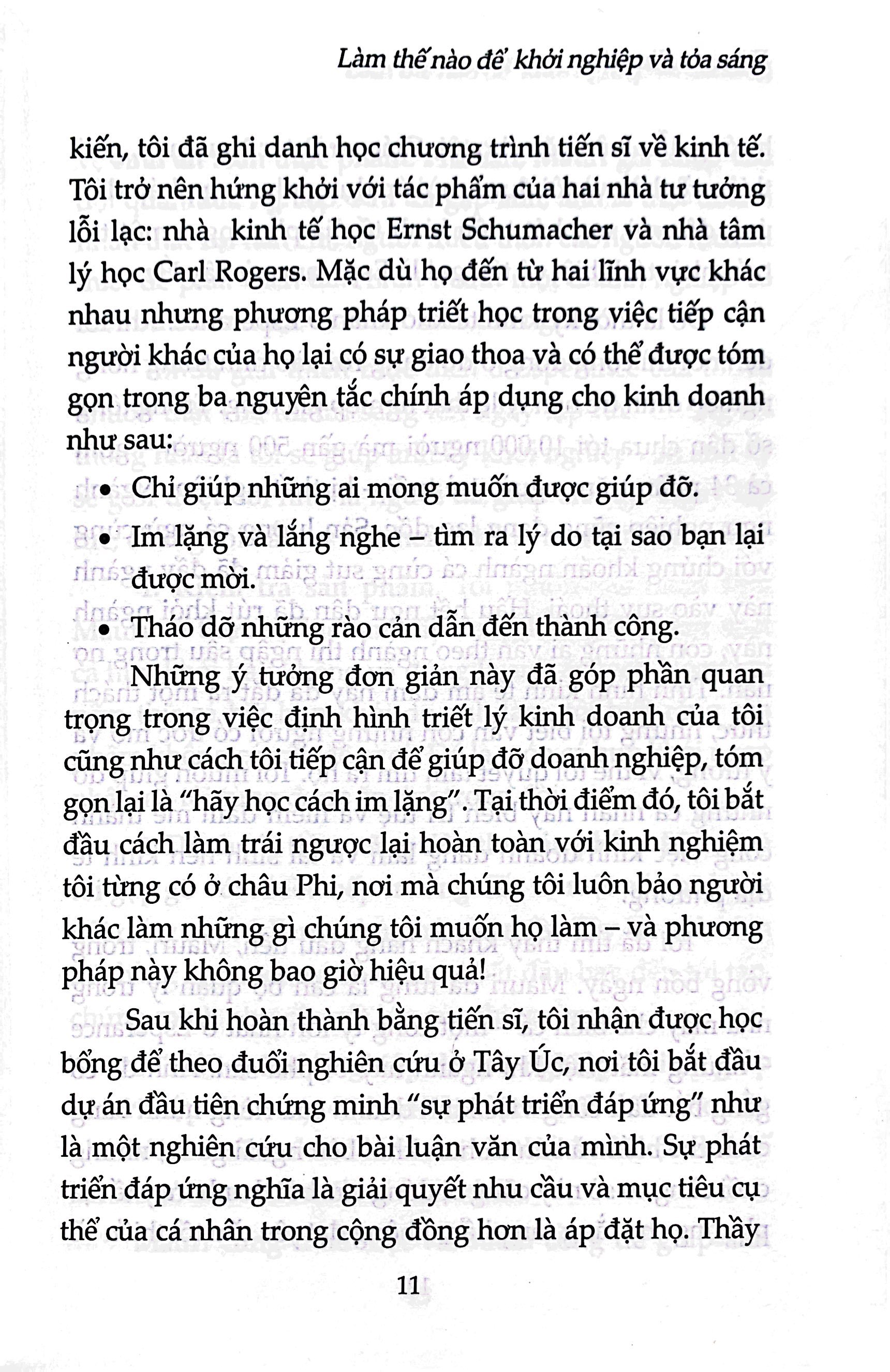 làm thế nào để khởi nghiệp và tỏa sáng