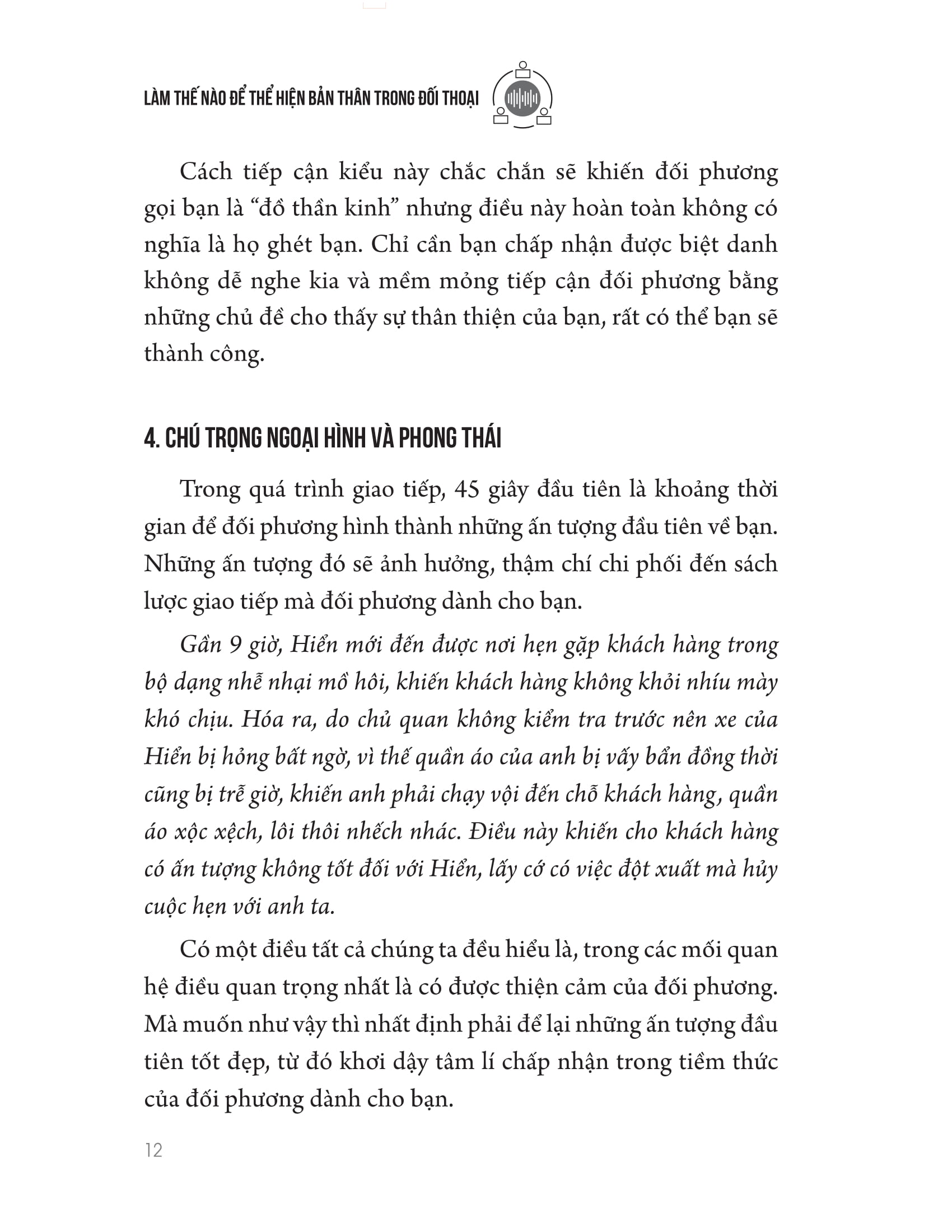 làm thế nào để thể hiện bản thân trong đối thoại