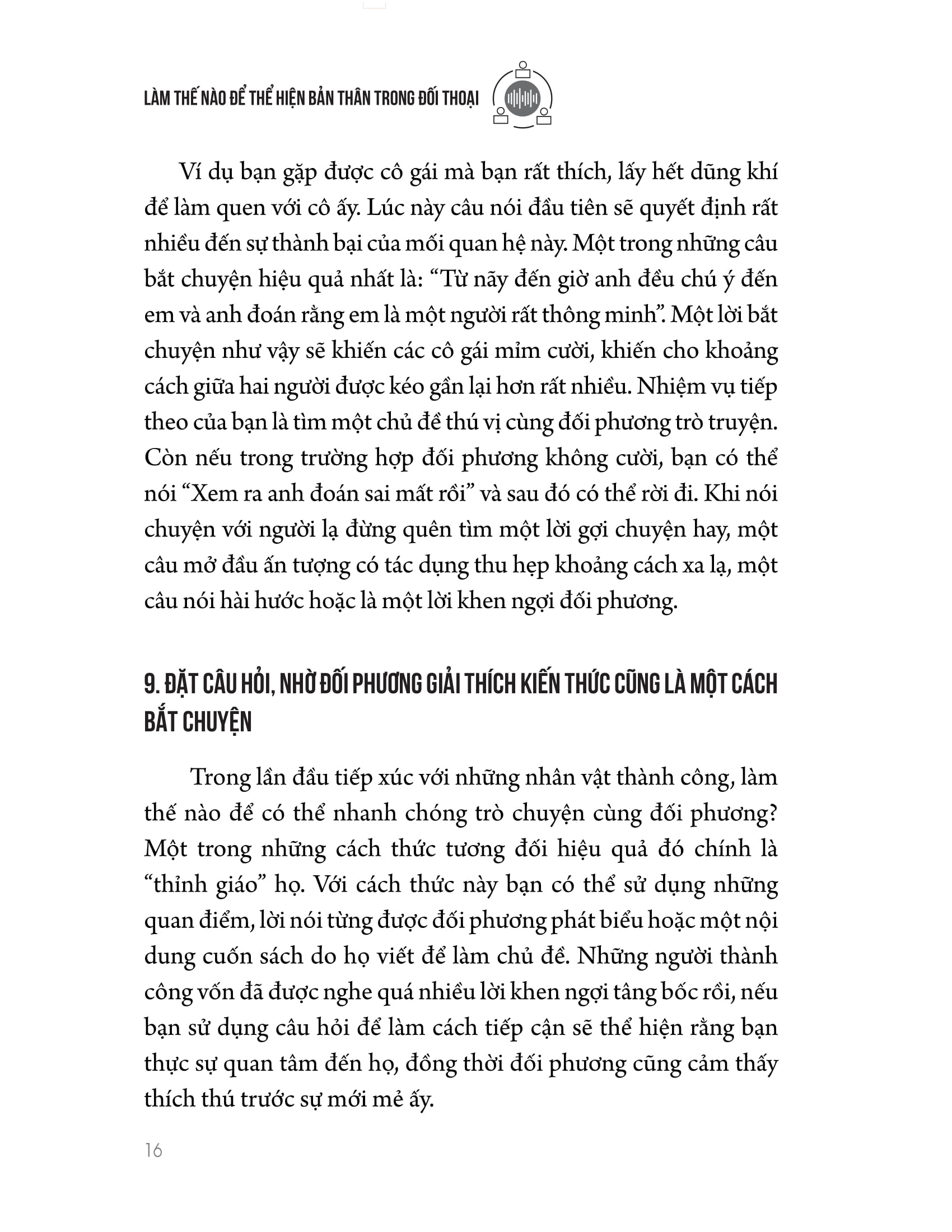 làm thế nào để thể hiện bản thân trong đối thoại