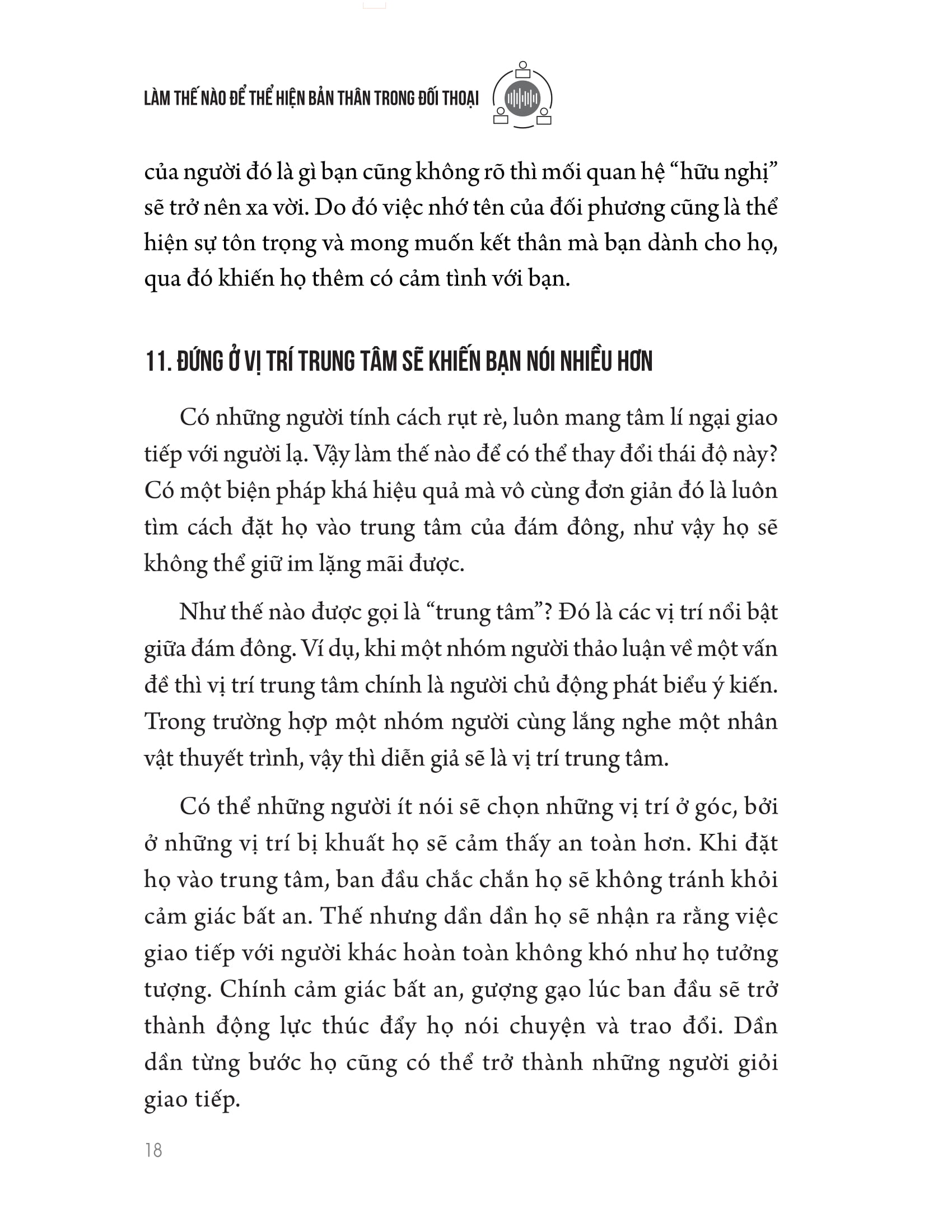làm thế nào để thể hiện bản thân trong đối thoại