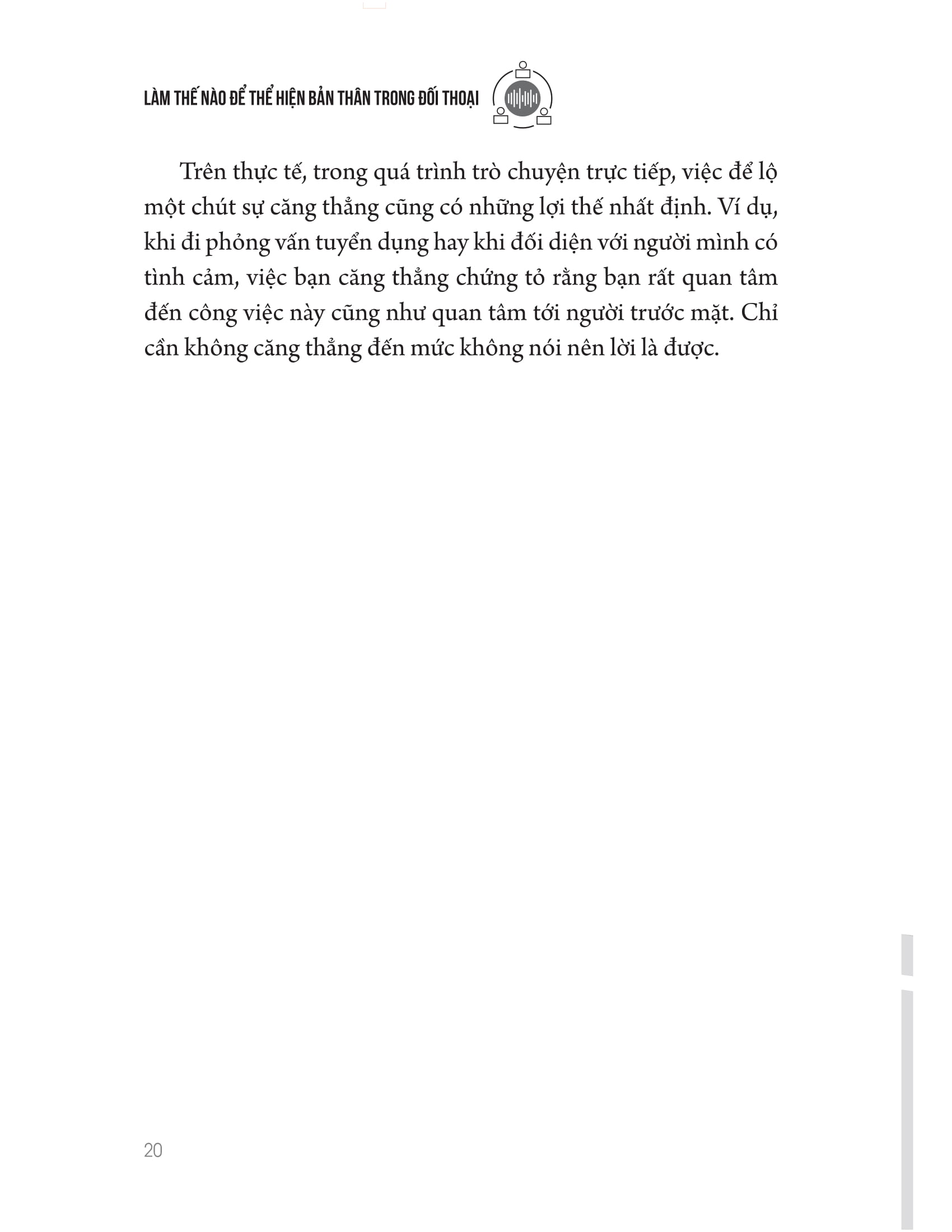 làm thế nào để thể hiện bản thân trong đối thoại