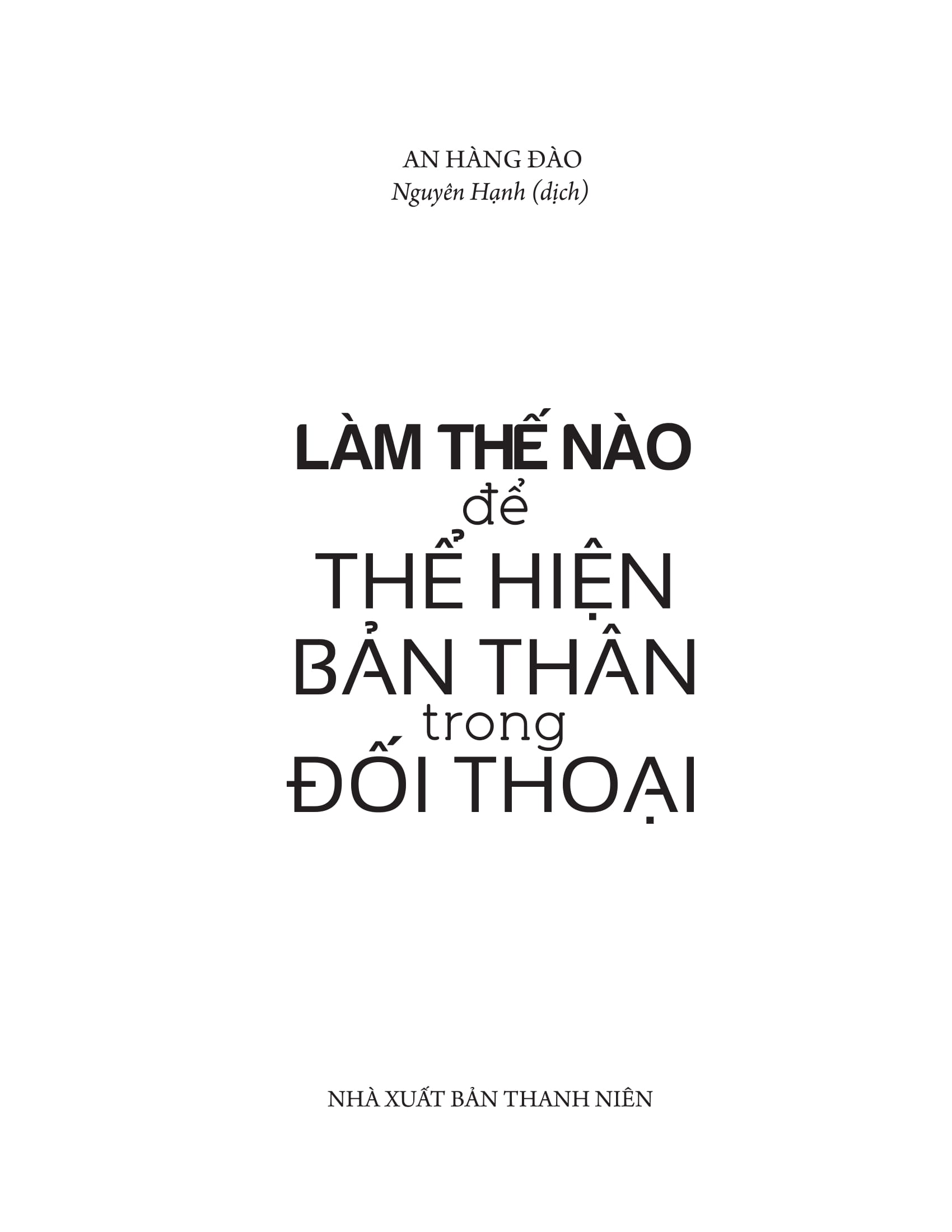 làm thế nào để thể hiện bản thân trong đối thoại