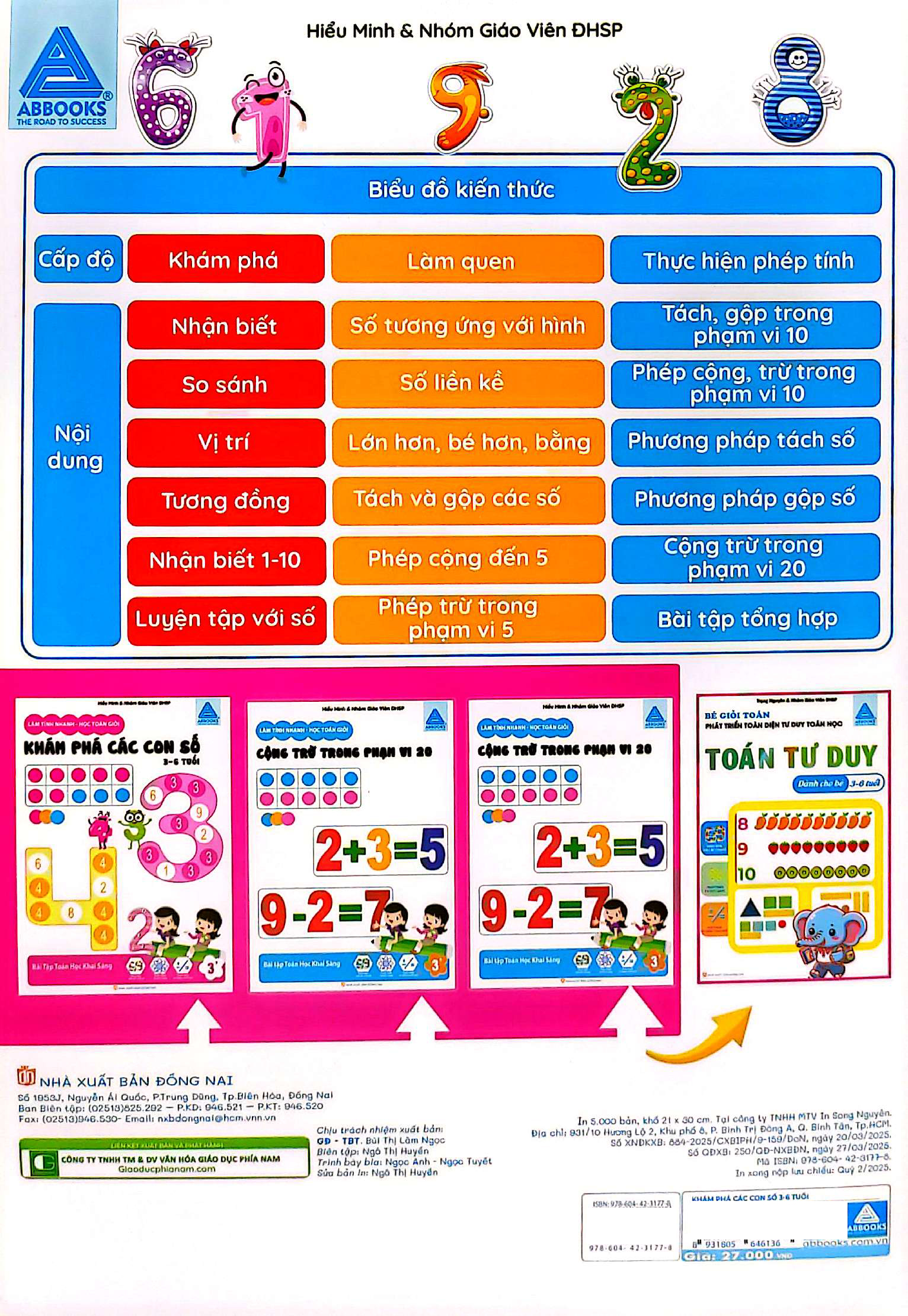 Lam  Tinh Nhanh - Hoc Toan Gioi - Kham Pha Cac Con So 3-6 Tuoi - Bai Tap Toan Hoc Khai Sang